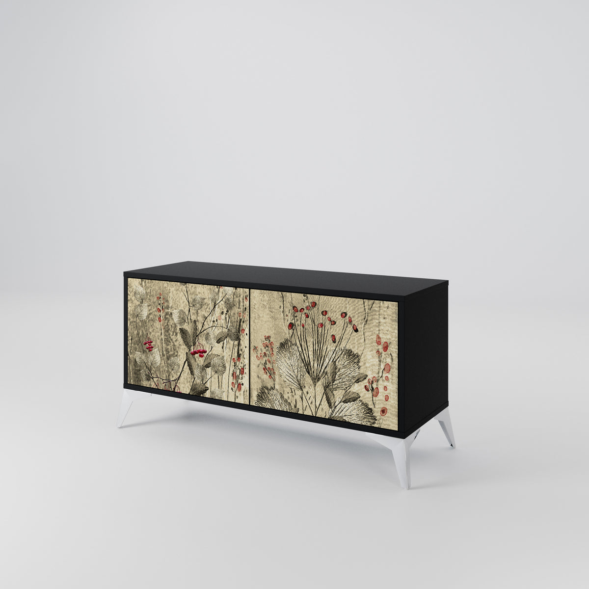 HERBAL GRACE Kompaktní dvoudveřový TV stolek