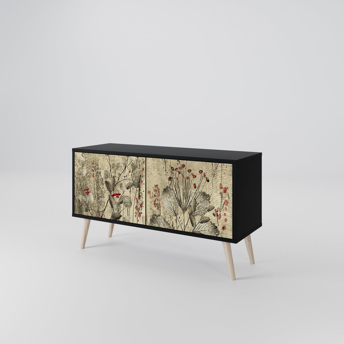 HERBAL GRACE Kompaktní dvoudveřový TV stolek