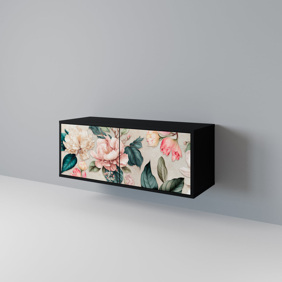 FLORAL GRACE Kompaktní dvoudveřový TV stolek