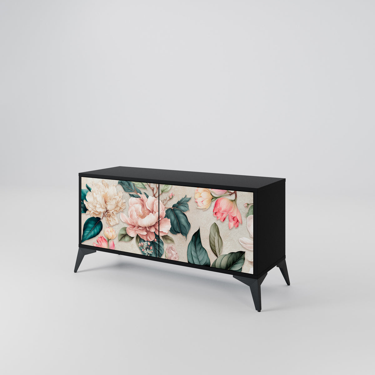 FLORAL GRACE Kompaktní dvoudveřový TV stolek