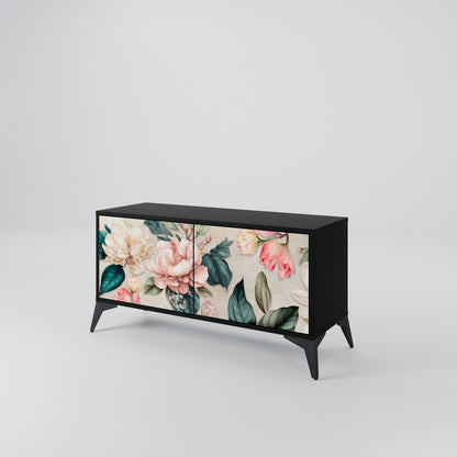FLORAL GRACE Kompaktní dvoudveřový TV stolek
