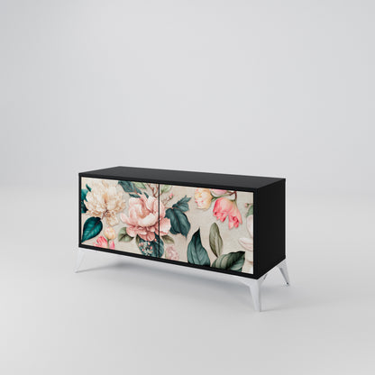 FLORAL GRACE Kompaktní dvoudveřový TV stolek