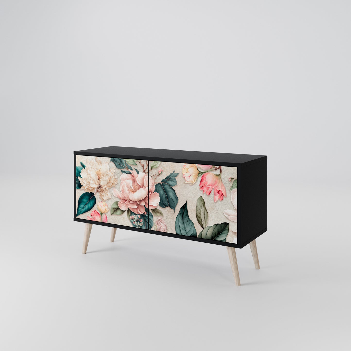 FLORAL GRACE Kompaktní dvoudveřový TV stolek