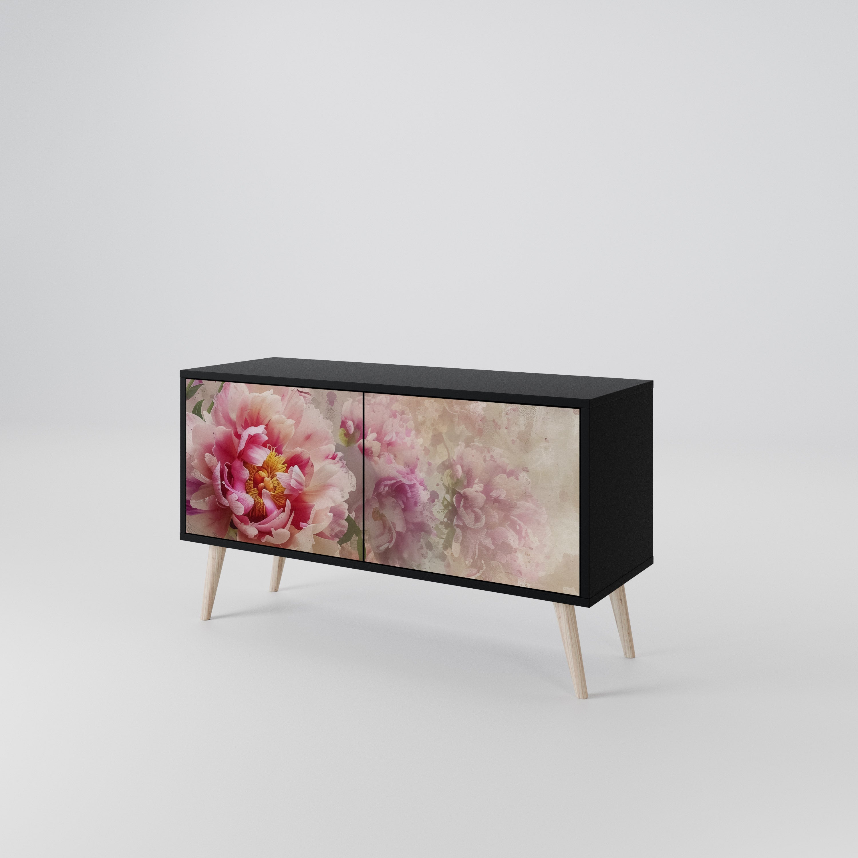 PEONY WHISPER Compact 2-Door TV Cabinet