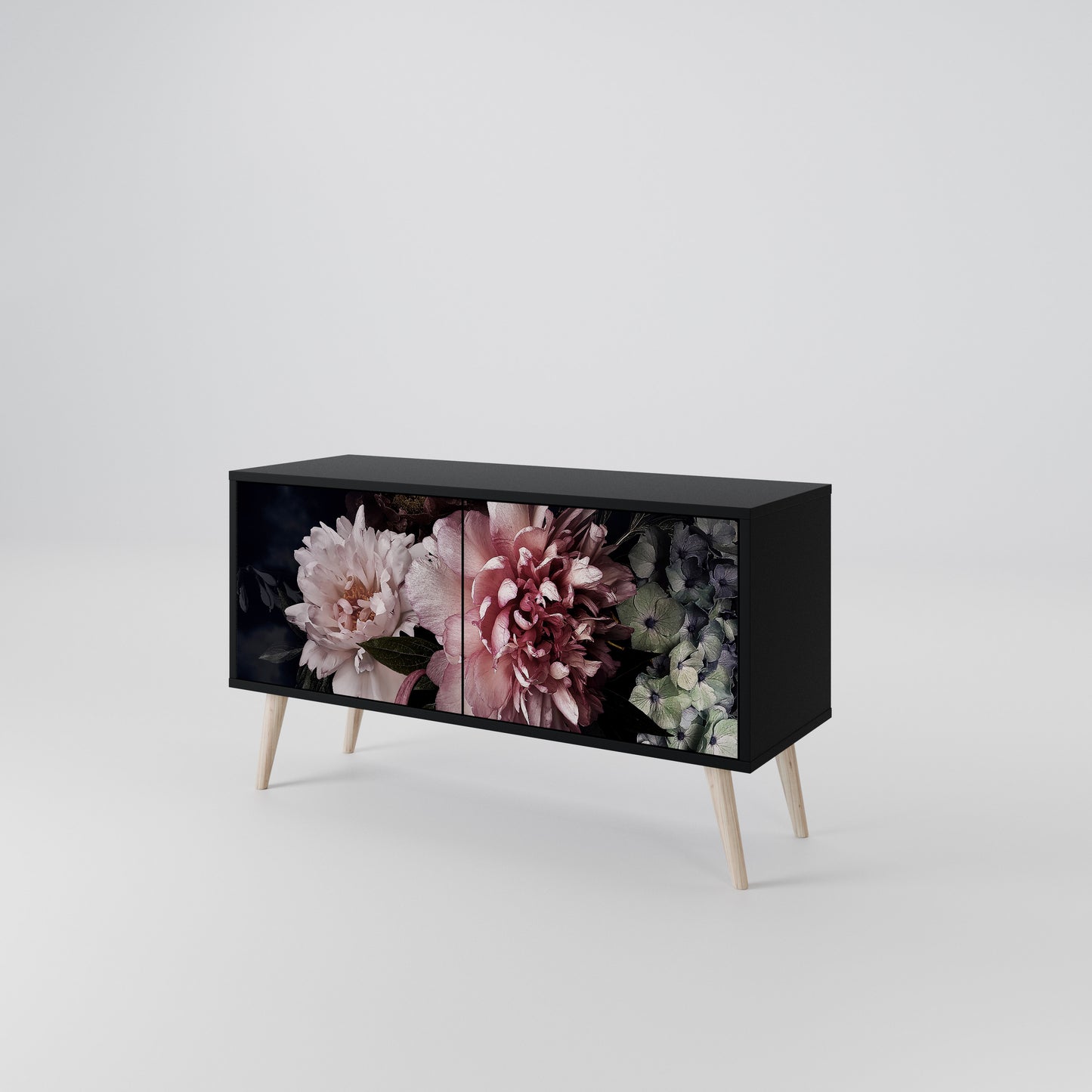 PURE BLOSSOM Kompaktní dvoudveřový TV stolek