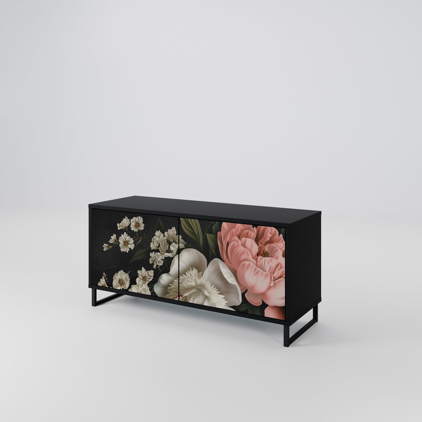 LUSH ELEGANCE Kompaktní dvoudveřový TV stolek
