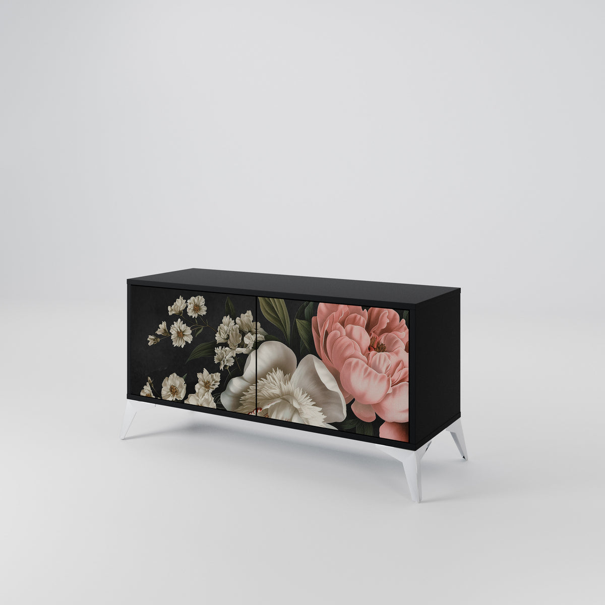LUSH ELEGANCE Kompaktní dvoudveřový TV stolek