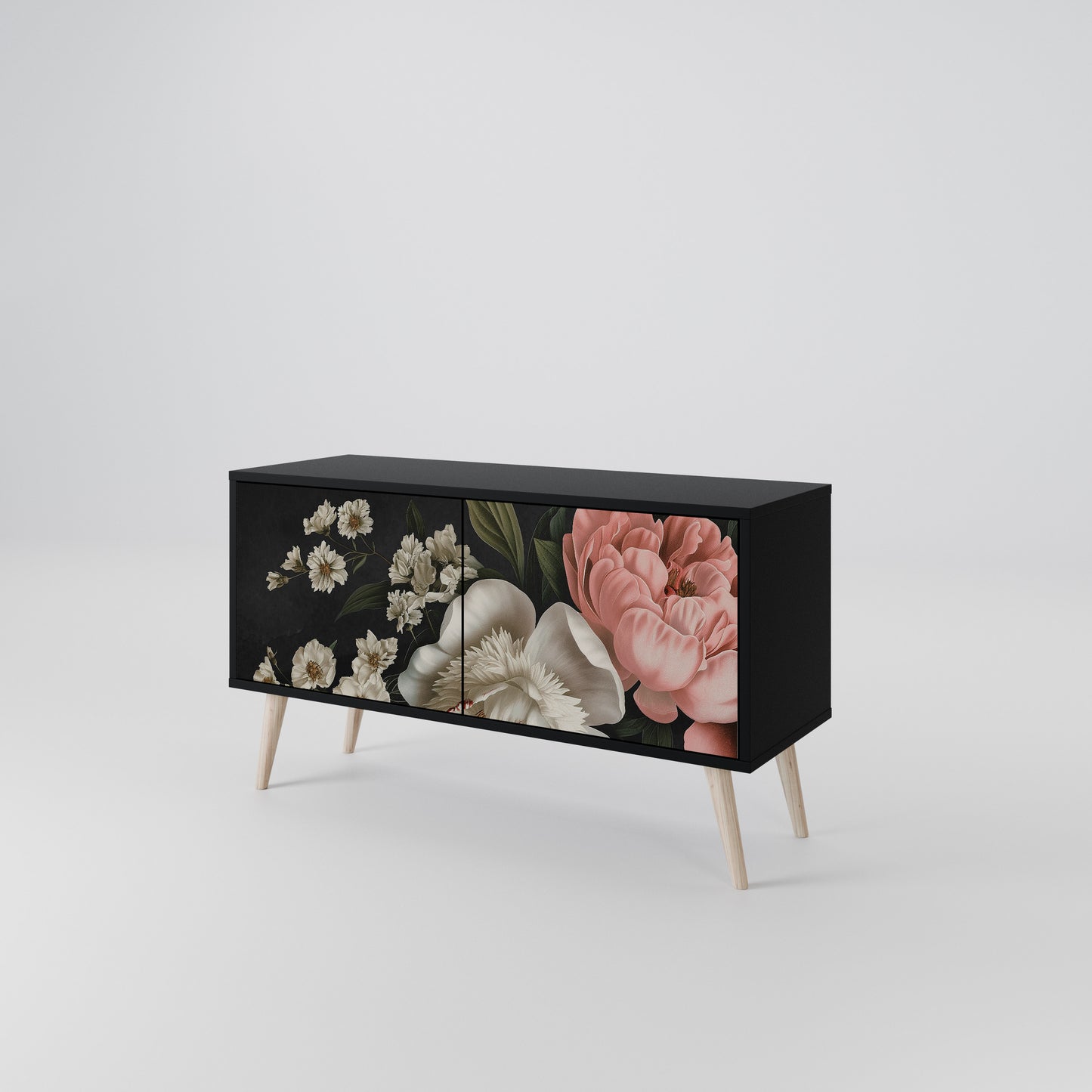 LUSH ELEGANCE Kompaktní dvoudveřový TV stolek