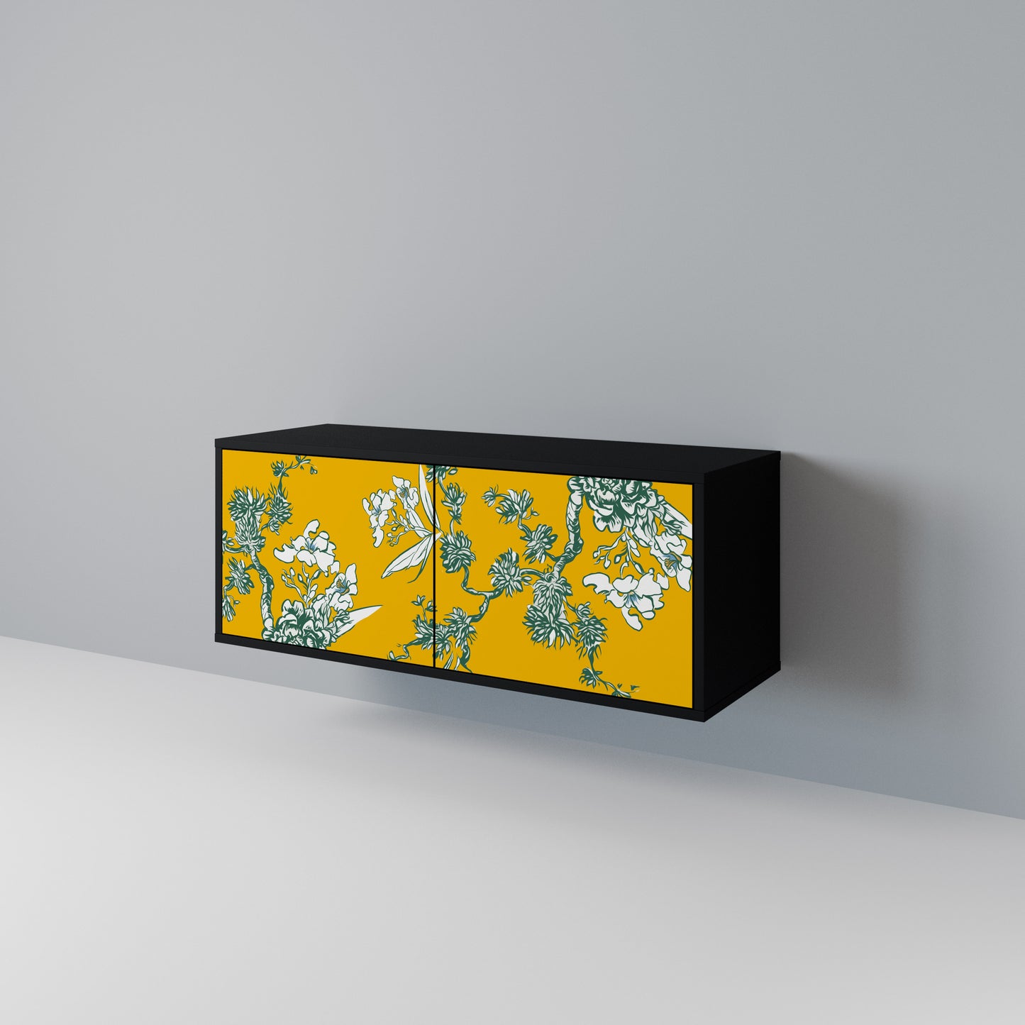 YELLOW CHINOISERIE Kompaktní dvoudveřový TV stolek