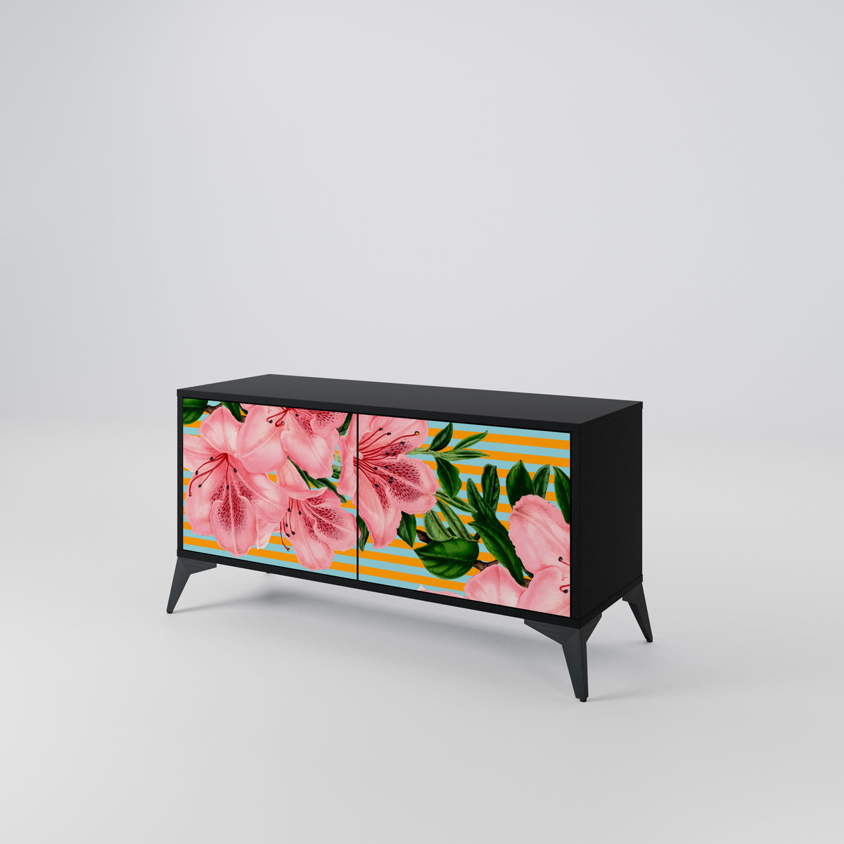 FRAGILE BEAUTY Kompaktní dvoudveřový TV stolek