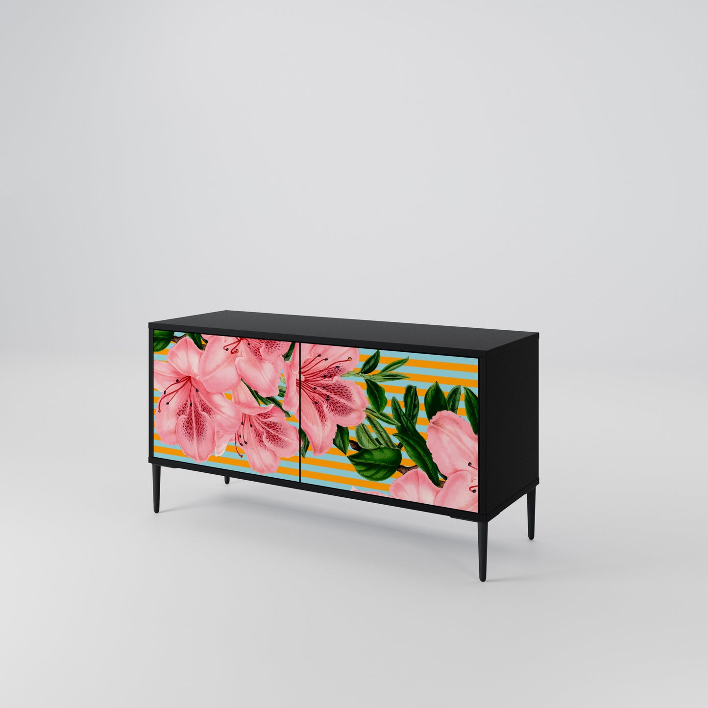 FRAGILE BEAUTY Kompaktní dvoudveřový TV stolek