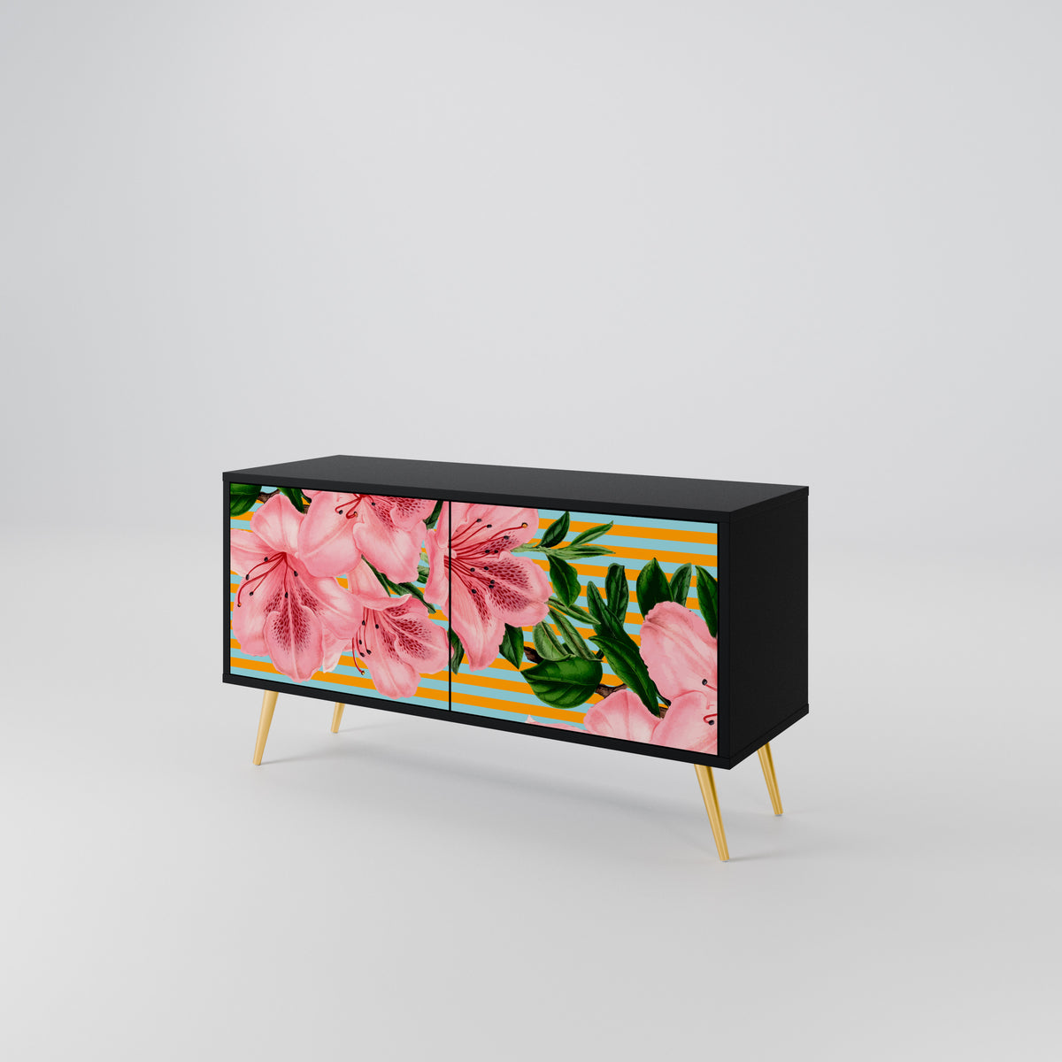 FRAGILE BEAUTY Kompaktní dvoudveřový TV stolek