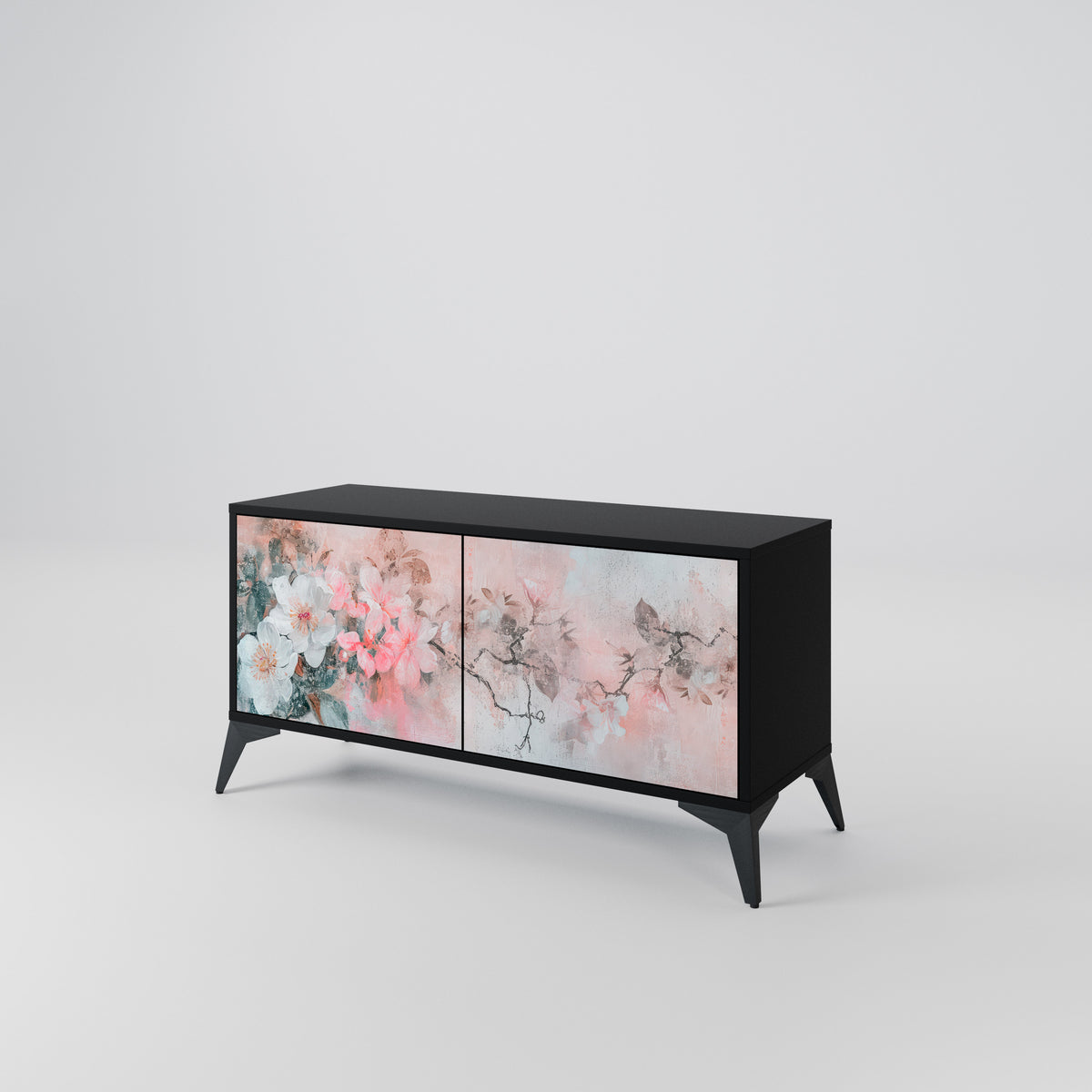 CHERRY BLOSSOM Kompaktní dvoudveřový TV stolek