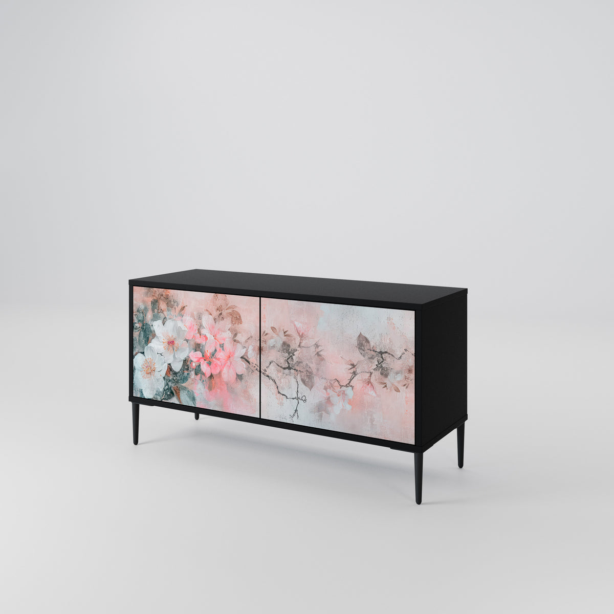 CHERRY BLOSSOM Kompaktní dvoudveřový TV stolek