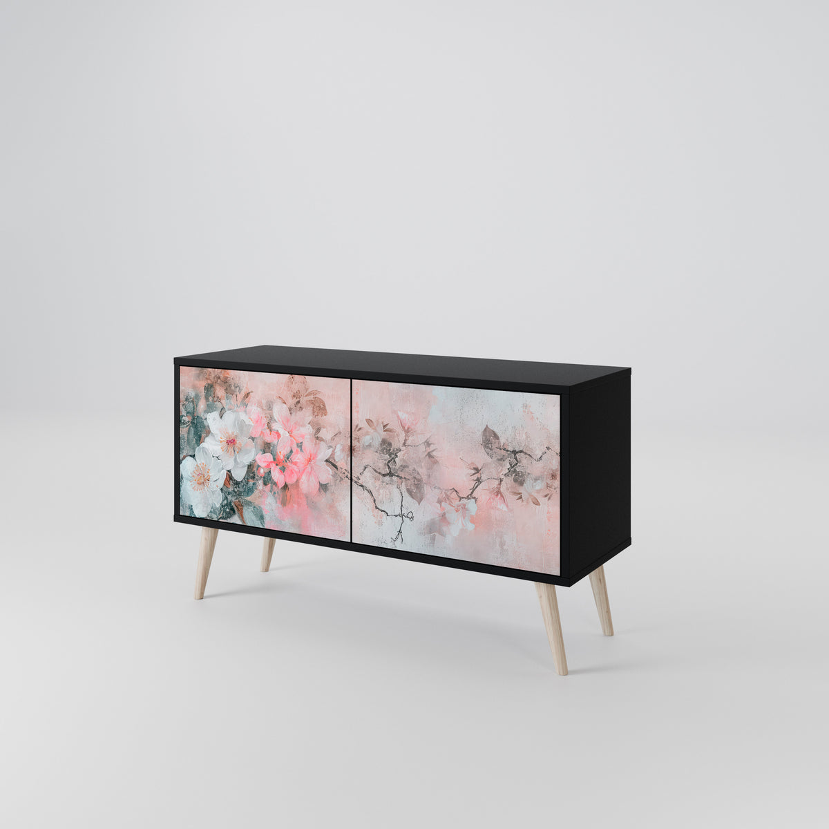 CHERRY BLOSSOM Kompaktní dvoudveřový TV stolek