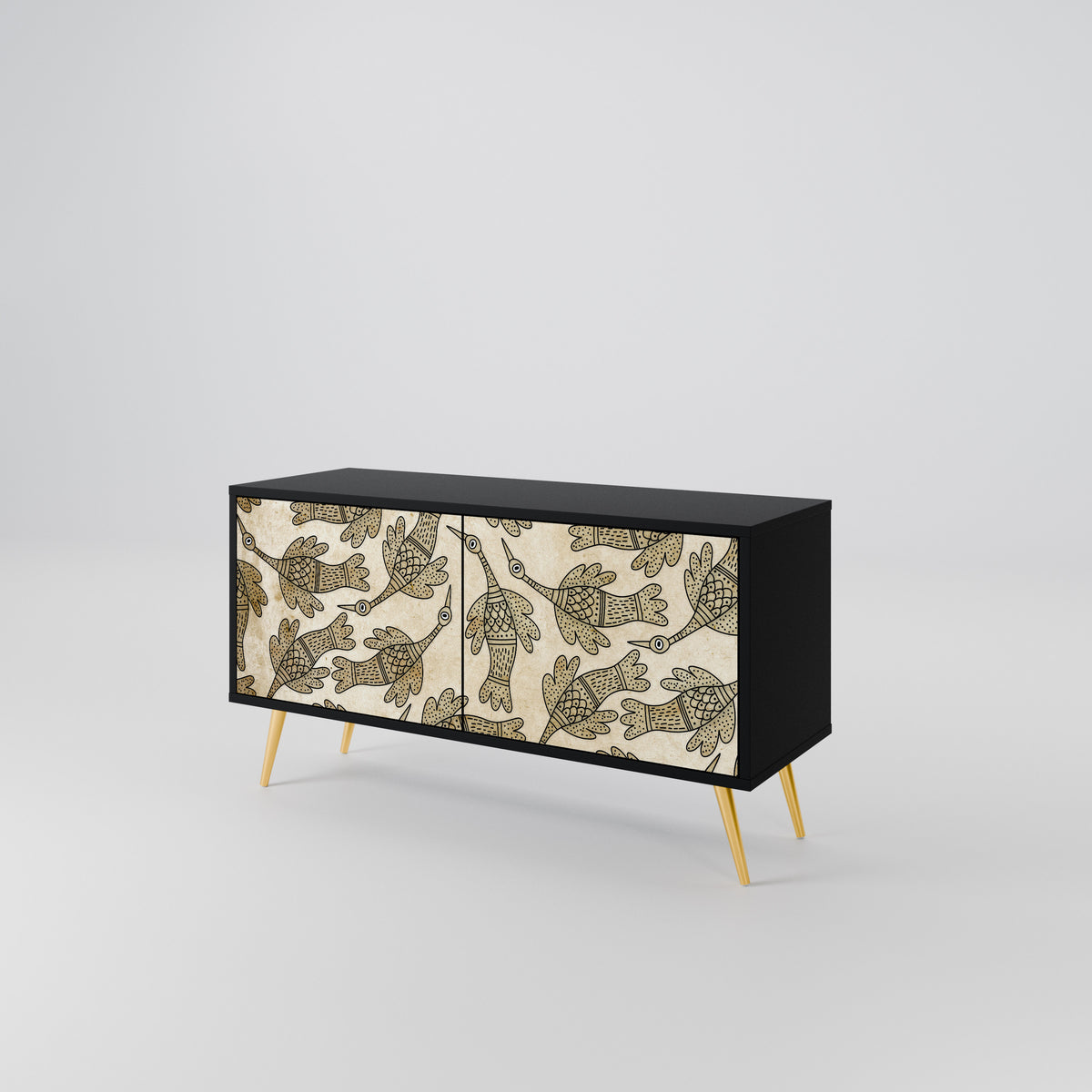 ALMONDINE SONGBIRD Kompaktní dvoudveřový TV stolek