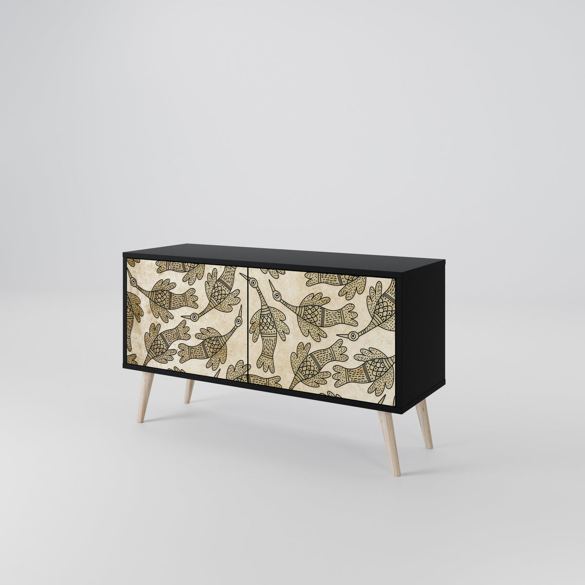 ALMONDINE SONGBIRD Kompaktní dvoudveřový TV stolek