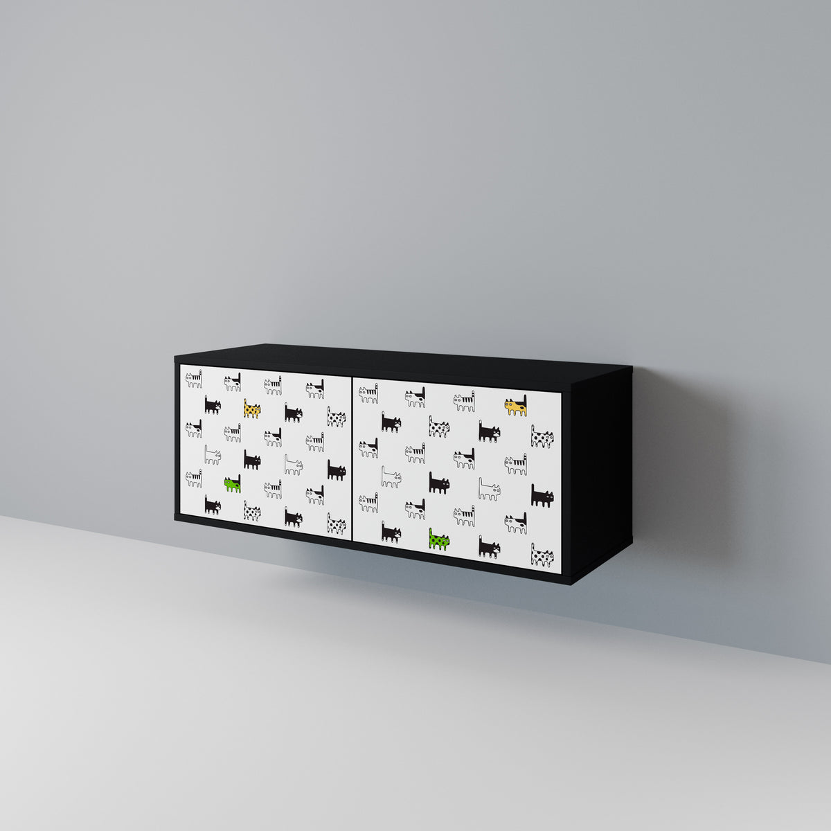 CATS COMPILATION Kompaktní dvoudveřový TV stolek