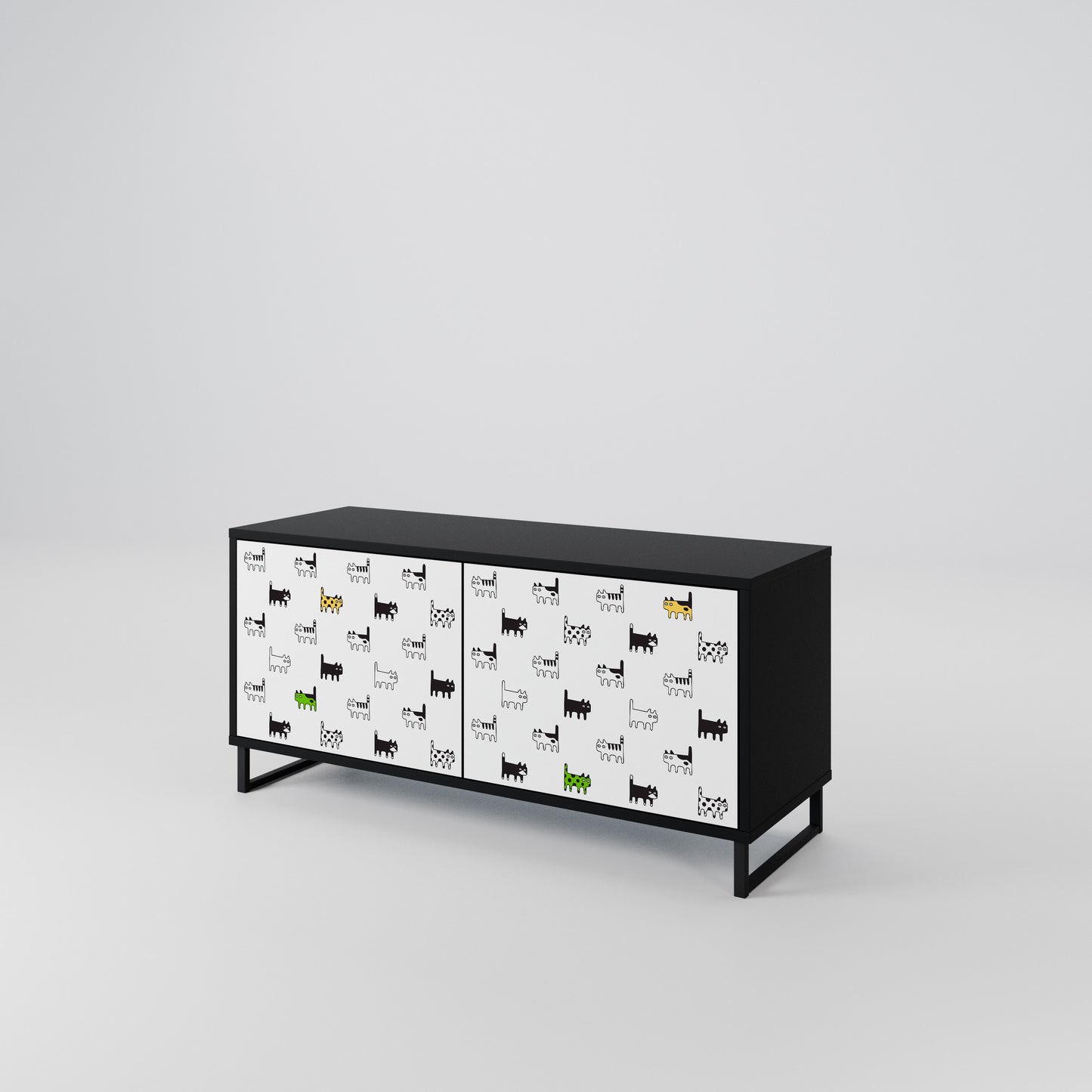 CATS COMPILATION Kompaktní dvoudveřový TV stolek