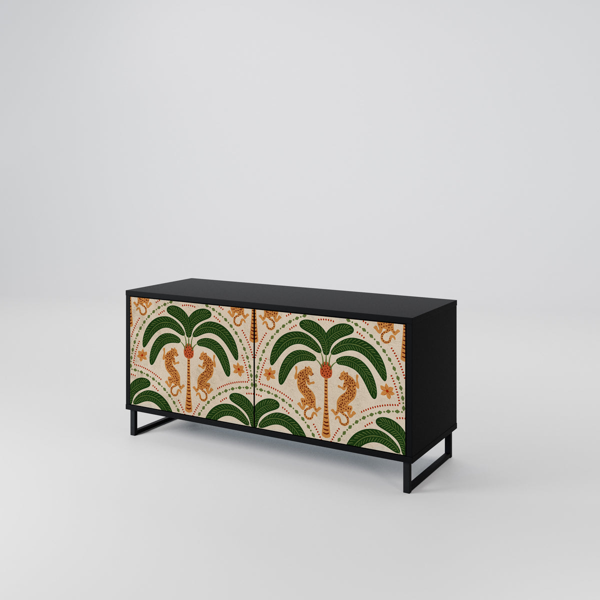 DANCING PREDATORS Kompaktní dvoudveřový TV stolek