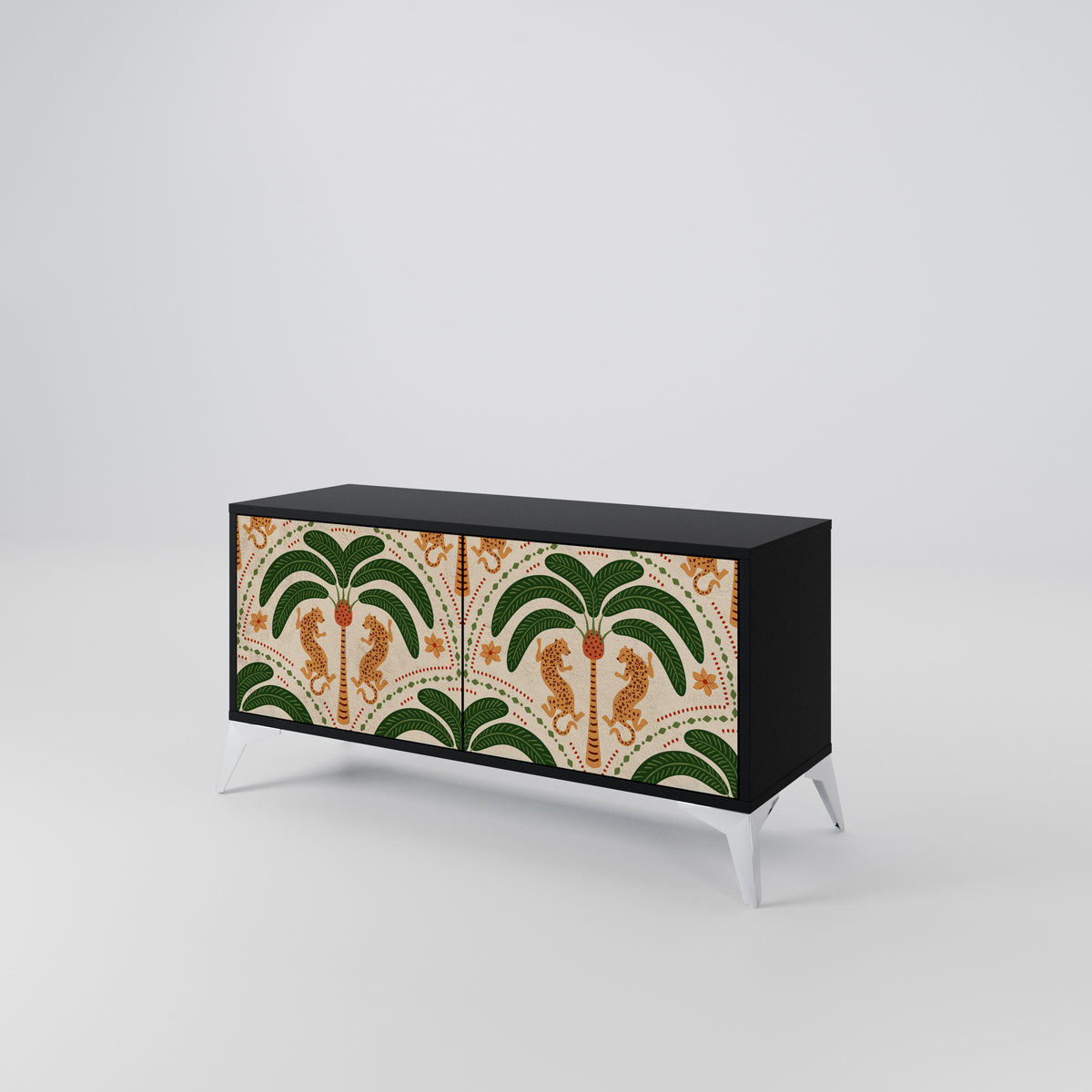 DANCING PREDATORS Kompaktní dvoudveřový TV stolek