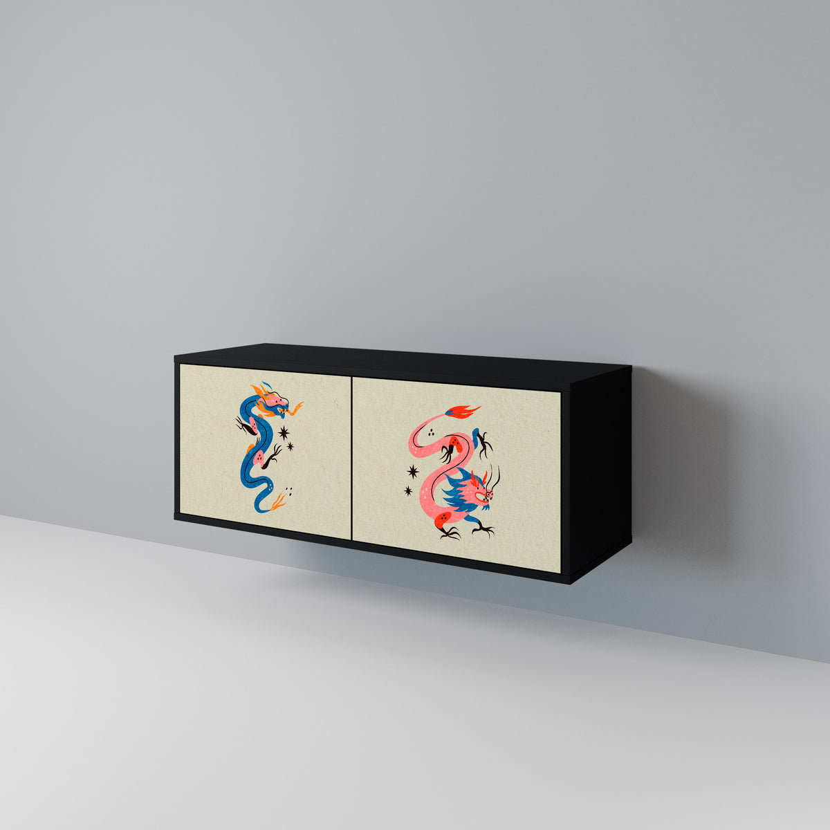 MYTHOLOGICAL CREATURES Kompaktní dvoudveřový TV stolek