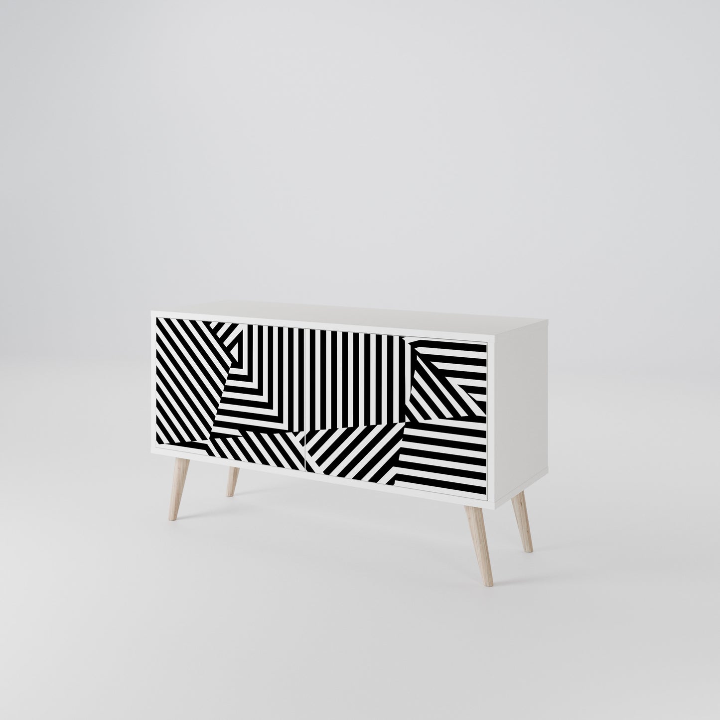 ILLUSIONARY LATTICE Kompaktní dvoudveřový TV stolek
