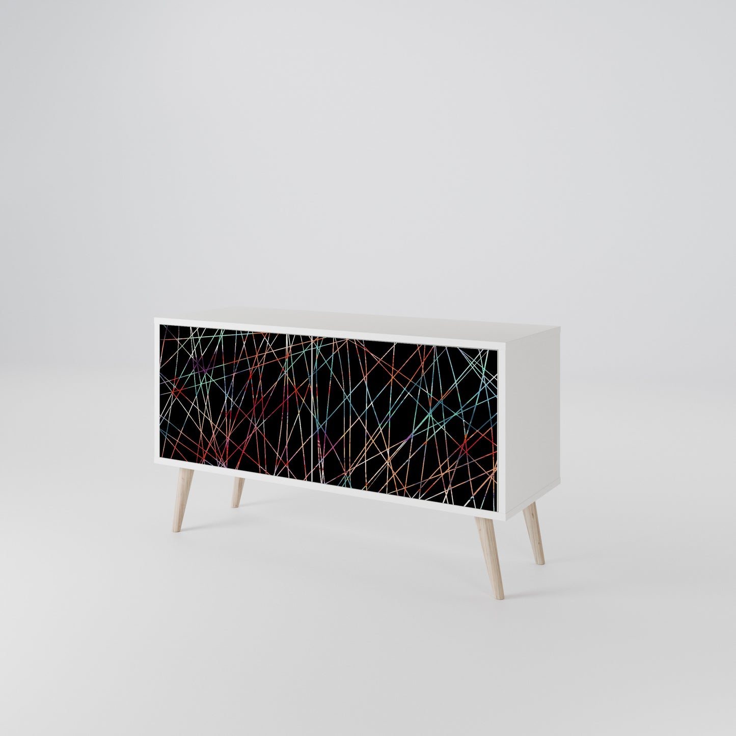 LUMINOUS SNARE Kompaktní dvoudveřový TV stolek