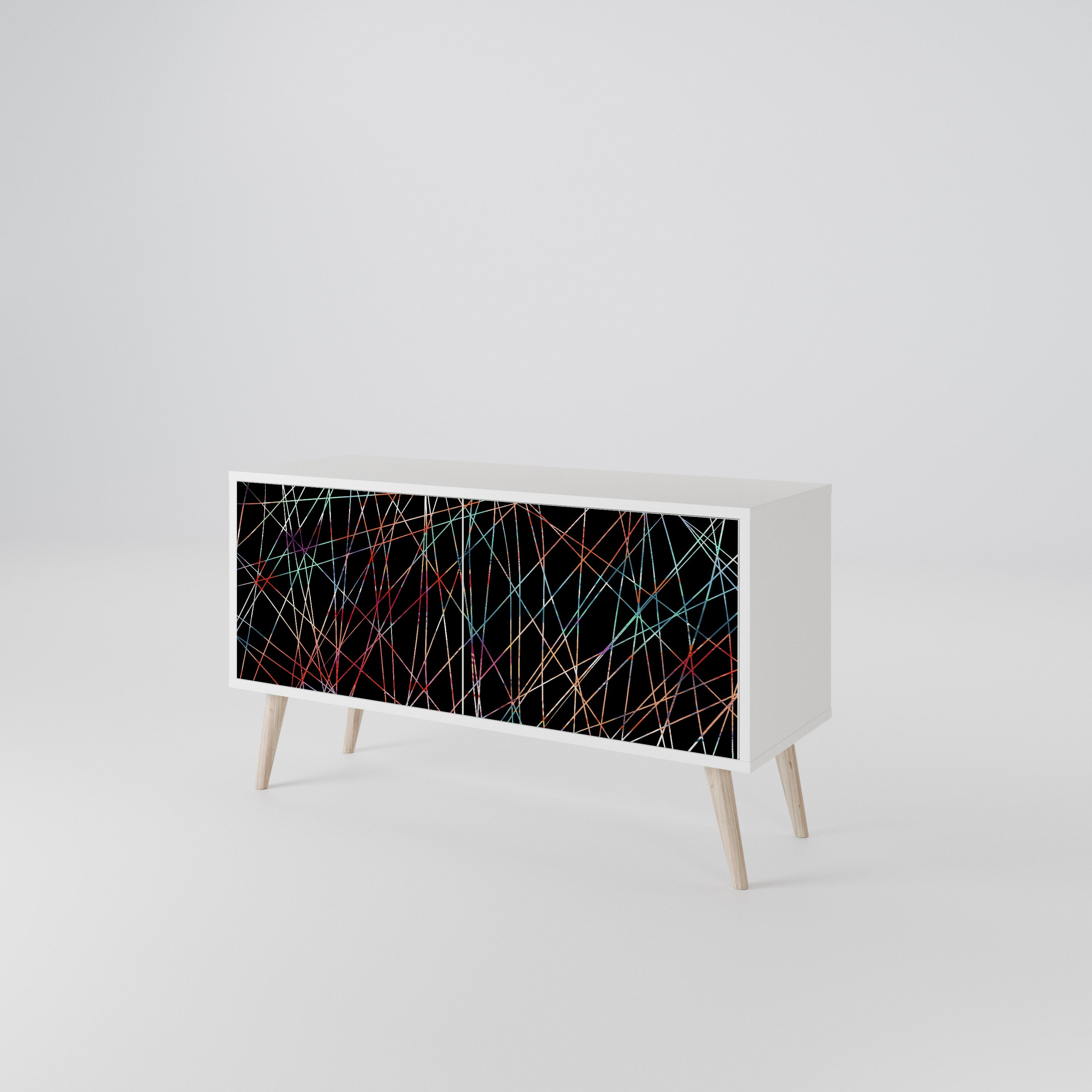 LUMINOUS SNARE Kompaktní dvoudveřový TV stolek