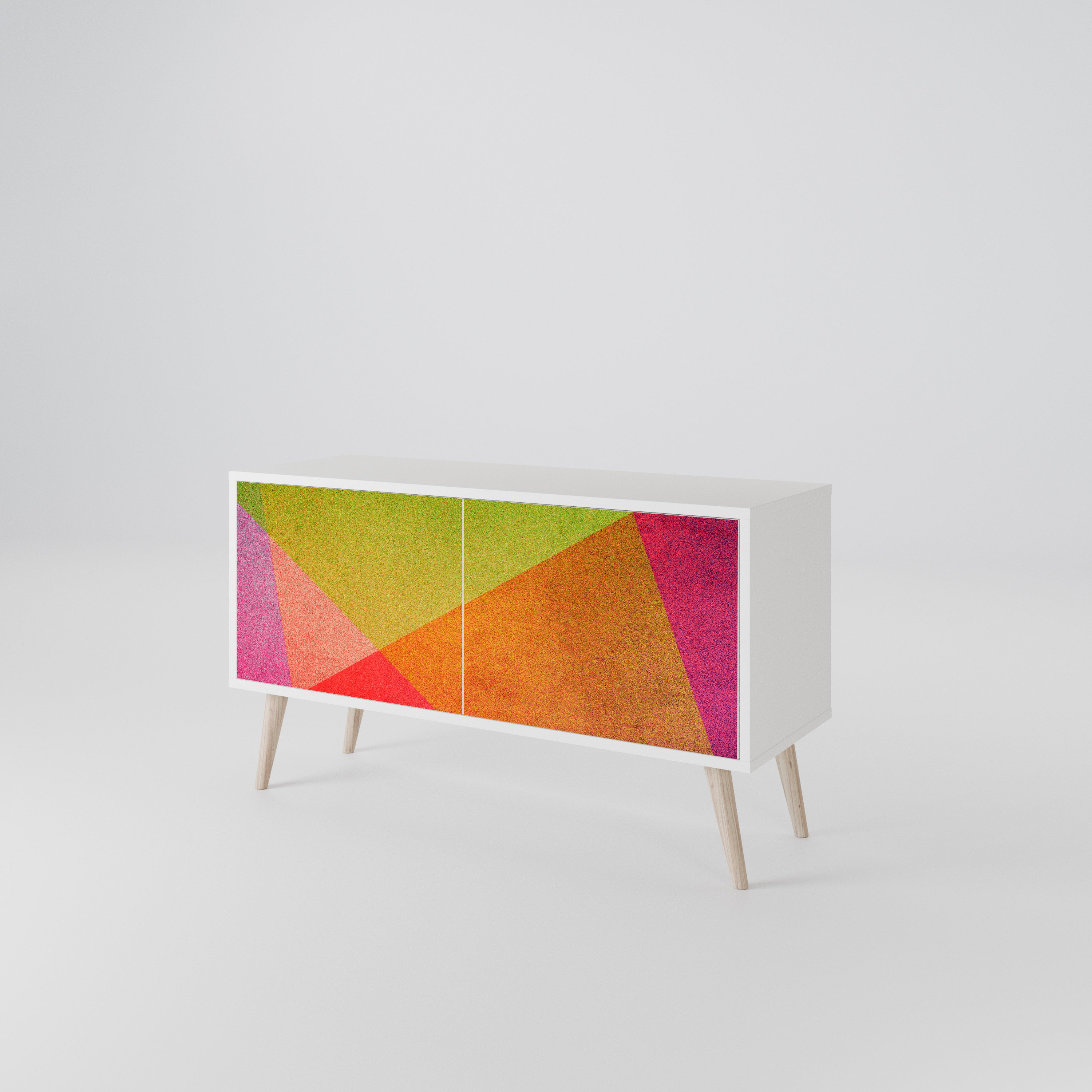 VIVID GEOMETRY Kompaktní dvoudveřový TV stolek