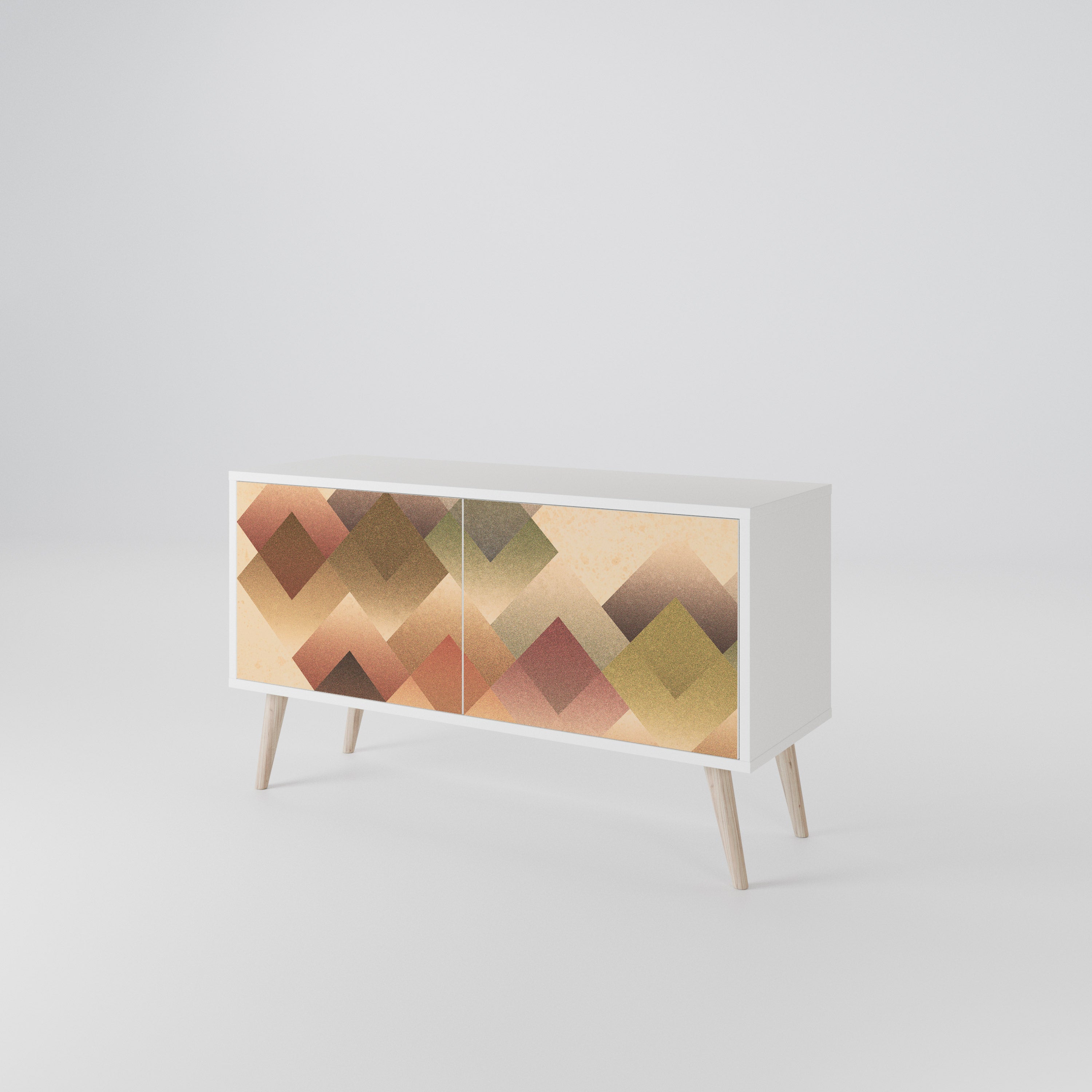 GEOMETRIC FUSION Kompaktní dvoudveřový TV stolek