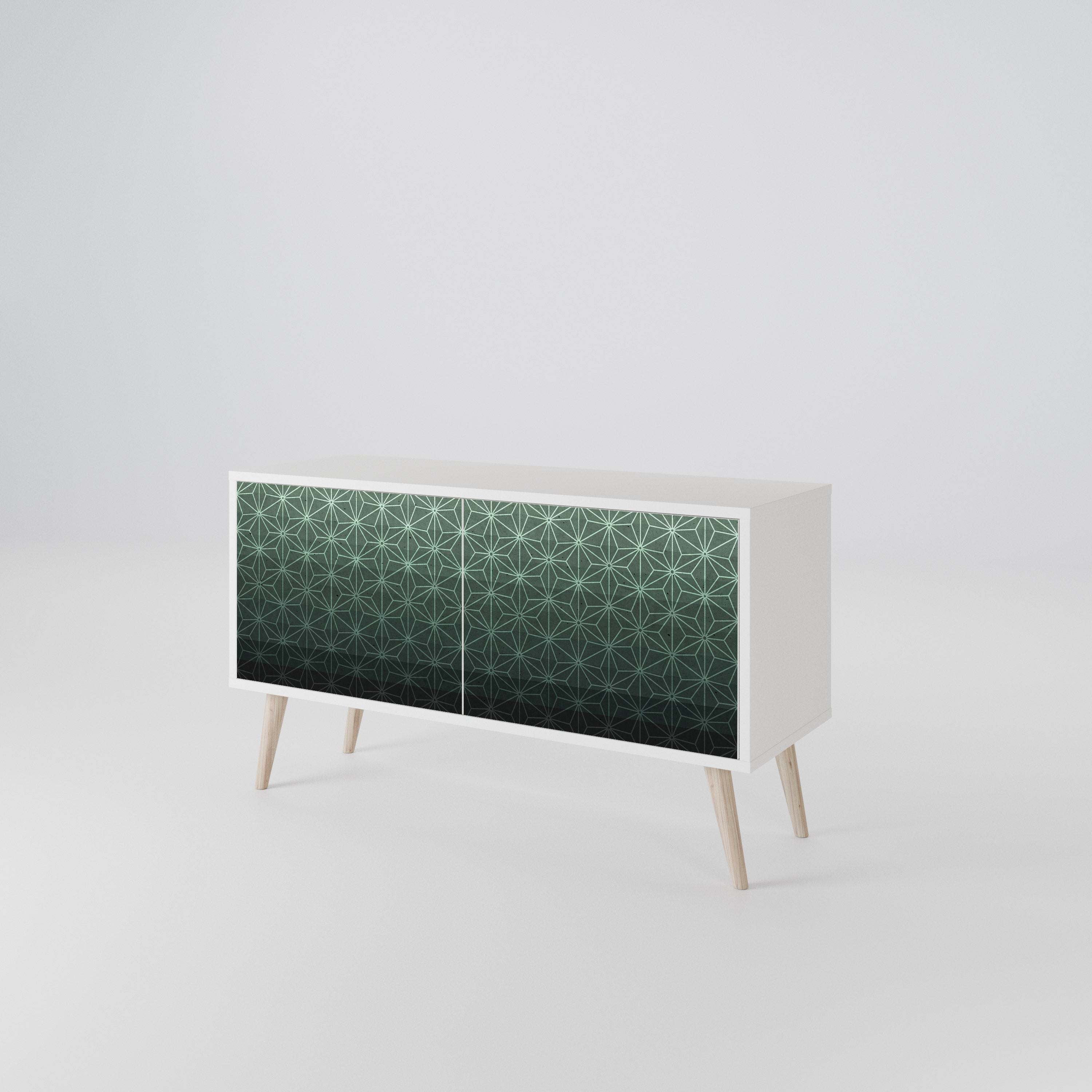 ORNAMENTAL GLIMMER Kompaktní dvoudveřový TV stolek