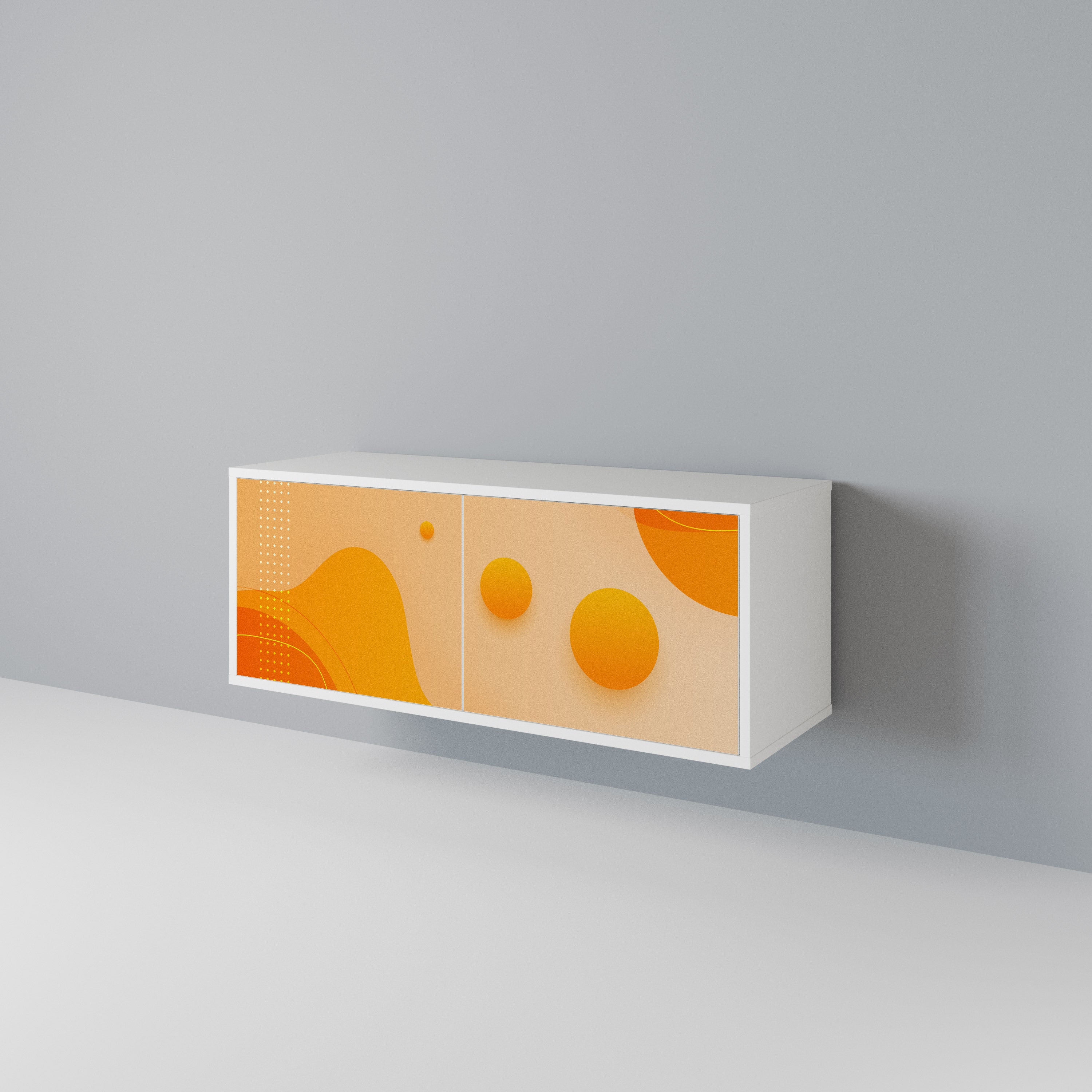 ORANGE ARRANGEMENT Kompaktní dvoudveřový TV stolek