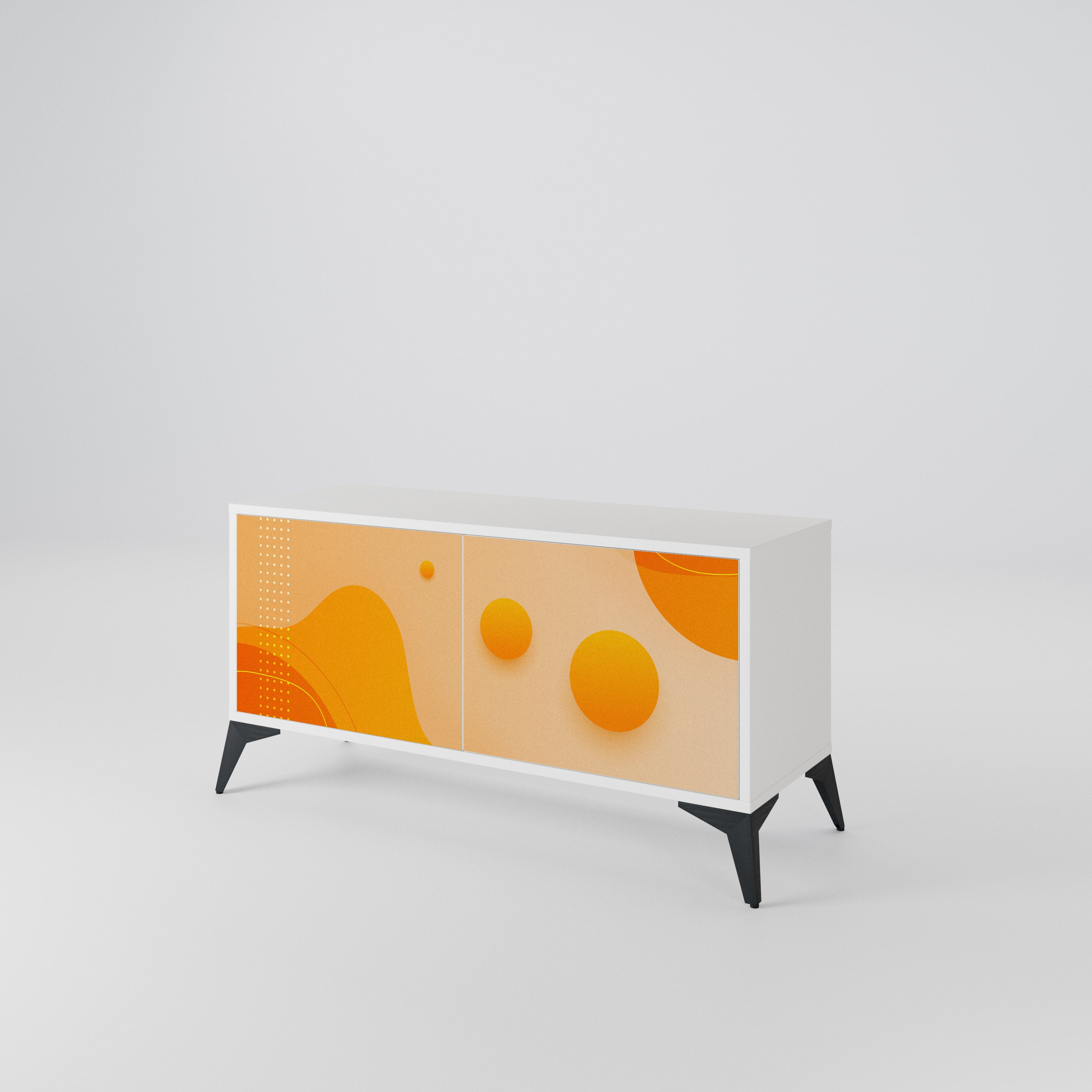 ORANGE ARRANGEMENT Kompaktní dvoudveřový TV stolek