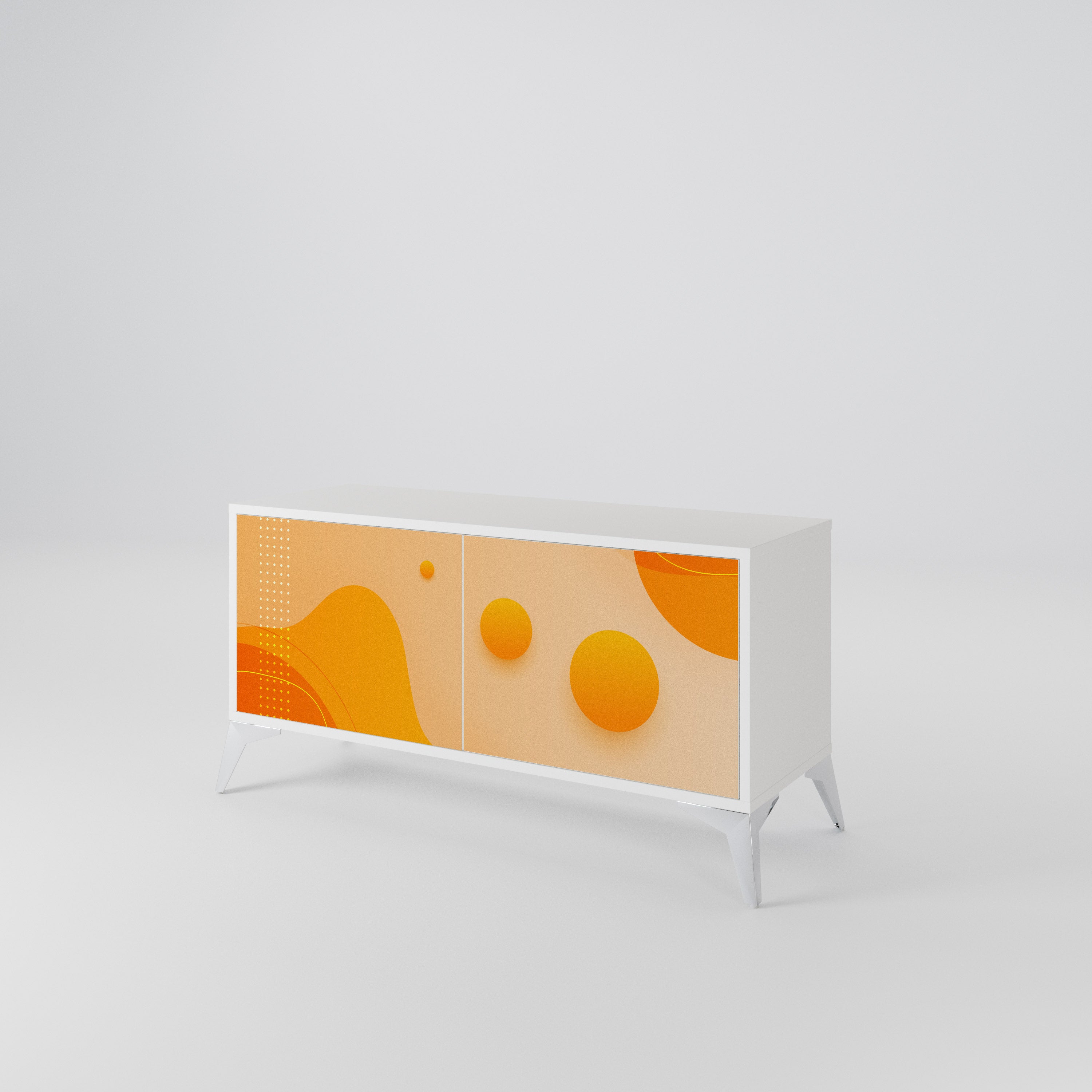 ORANGE ARRANGEMENT Kompaktní dvoudveřový TV stolek