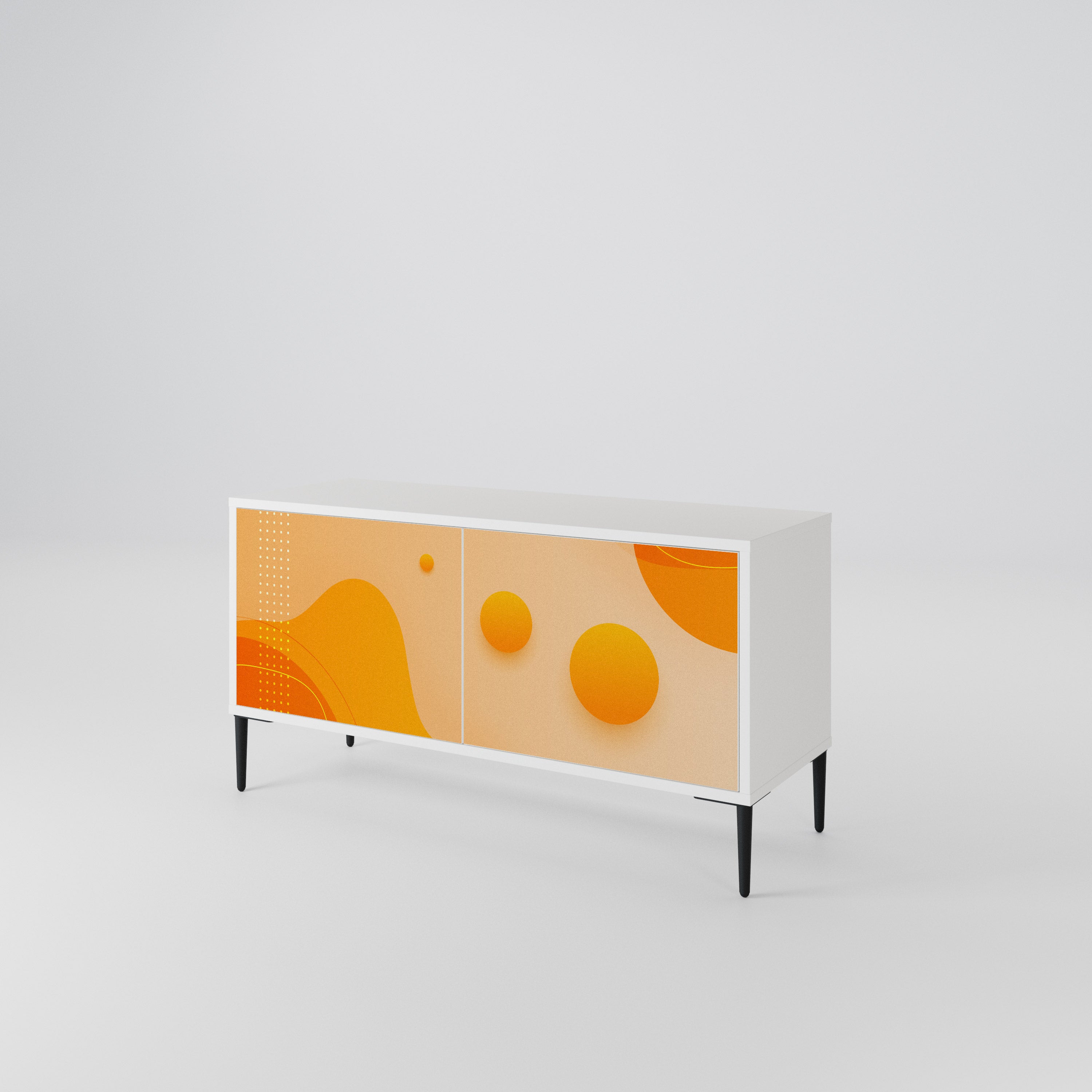 ORANGE ARRANGEMENT Kompaktní dvoudveřový TV stolek
