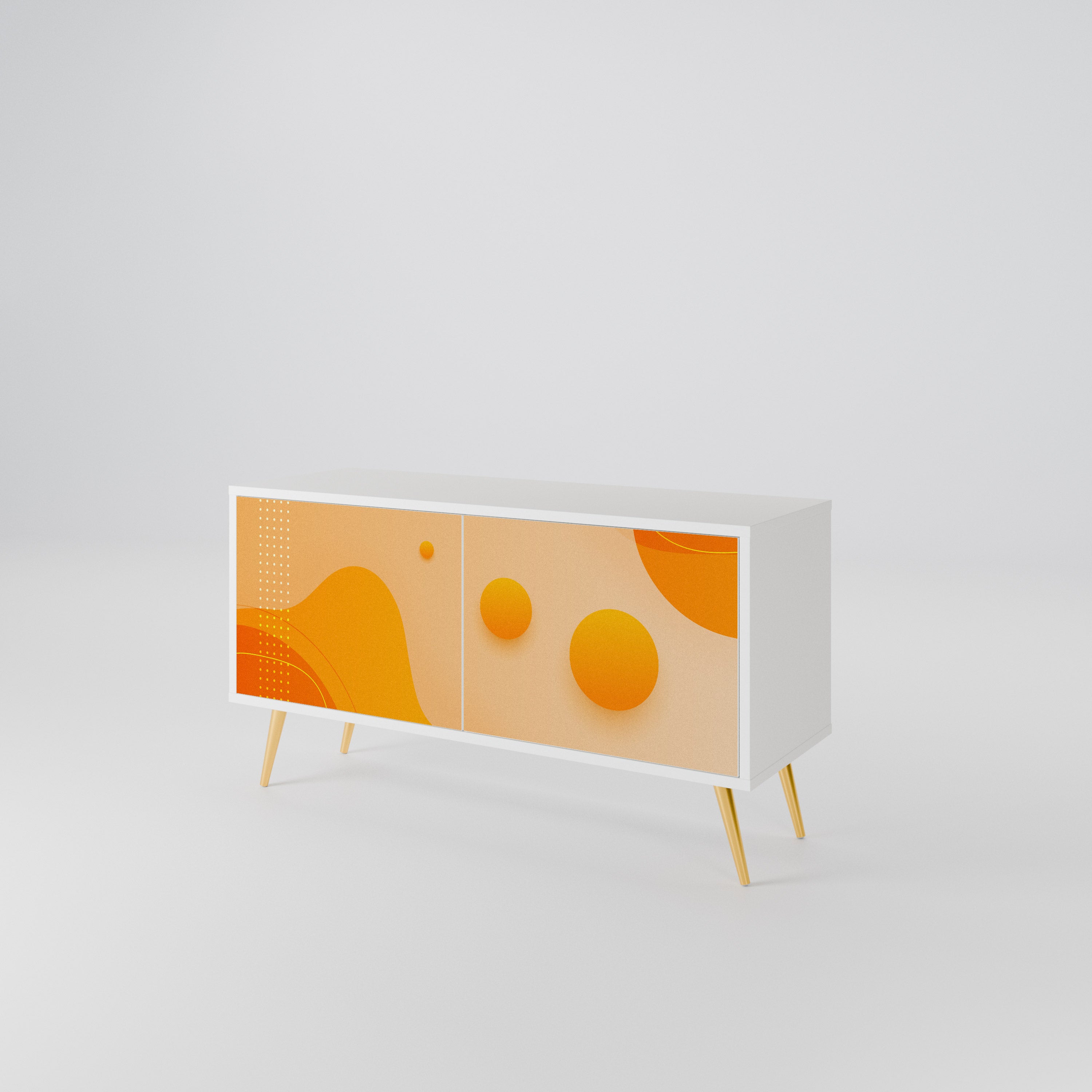 ORANGE ARRANGEMENT Kompaktní dvoudveřový TV stolek