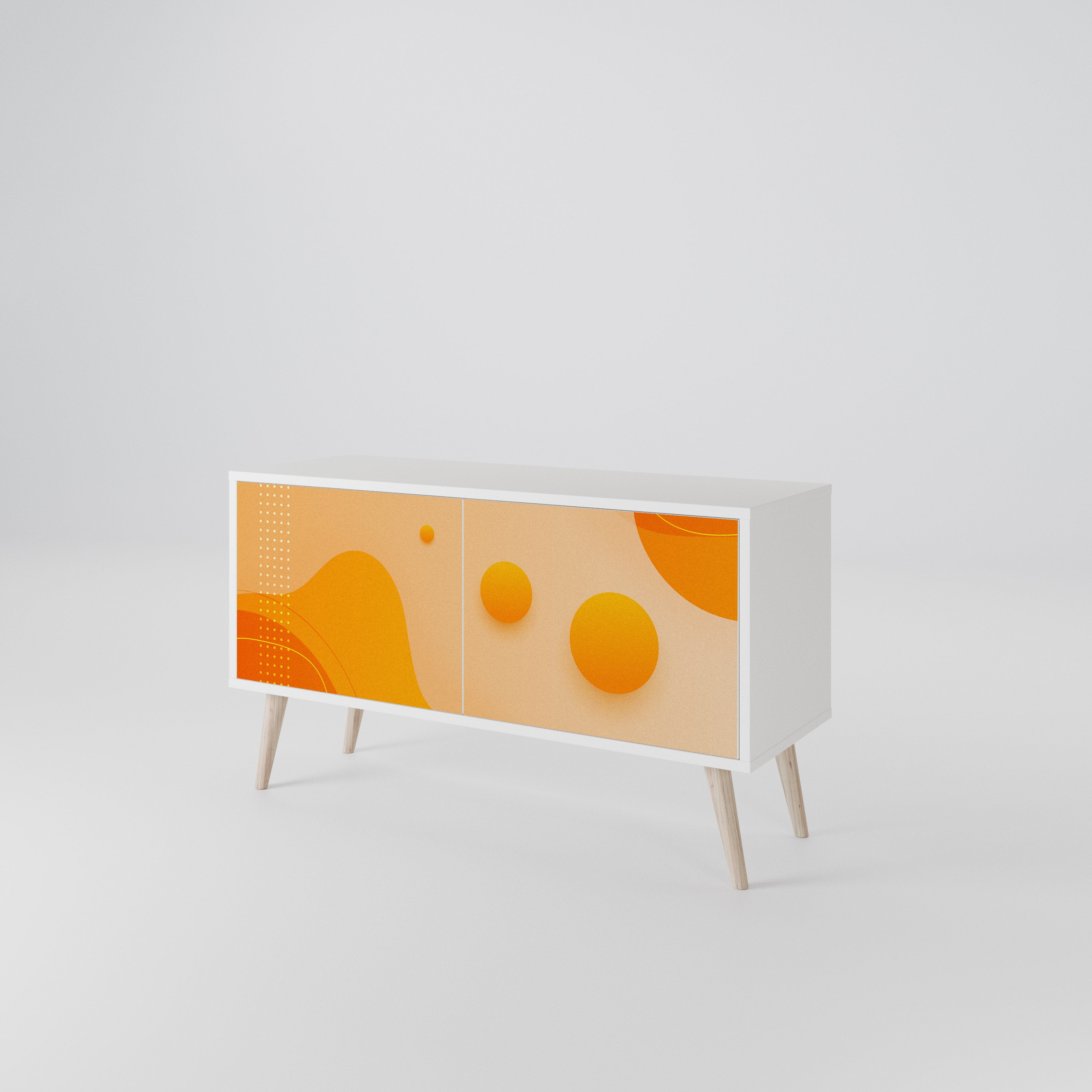 ORANGE ARRANGEMENT Kompaktní dvoudveřový TV stolek