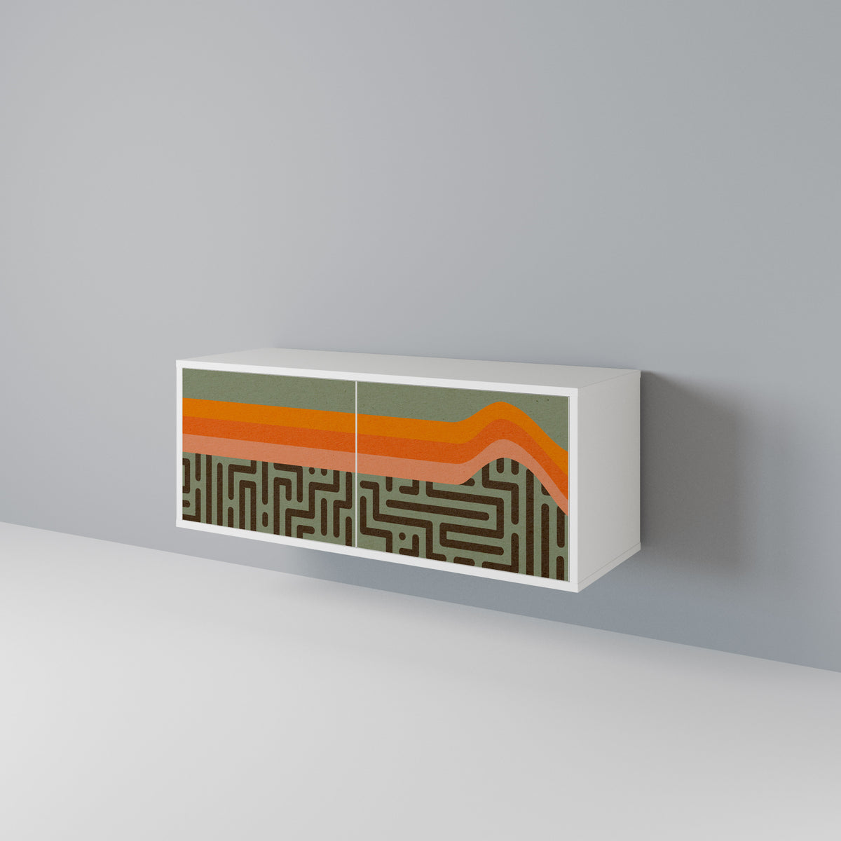 SIMPLE SOLUTIONS Kompaktní dvoudveřový TV stolek