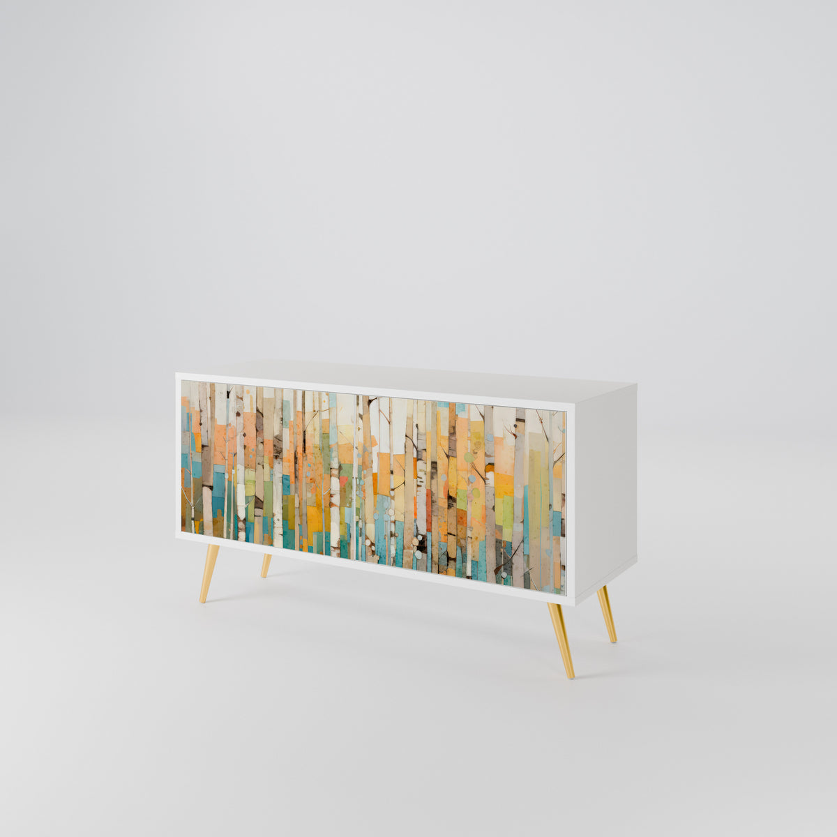 BIRCH KALEIDOSCOPE Kompaktní dvoudveřový TV stolek