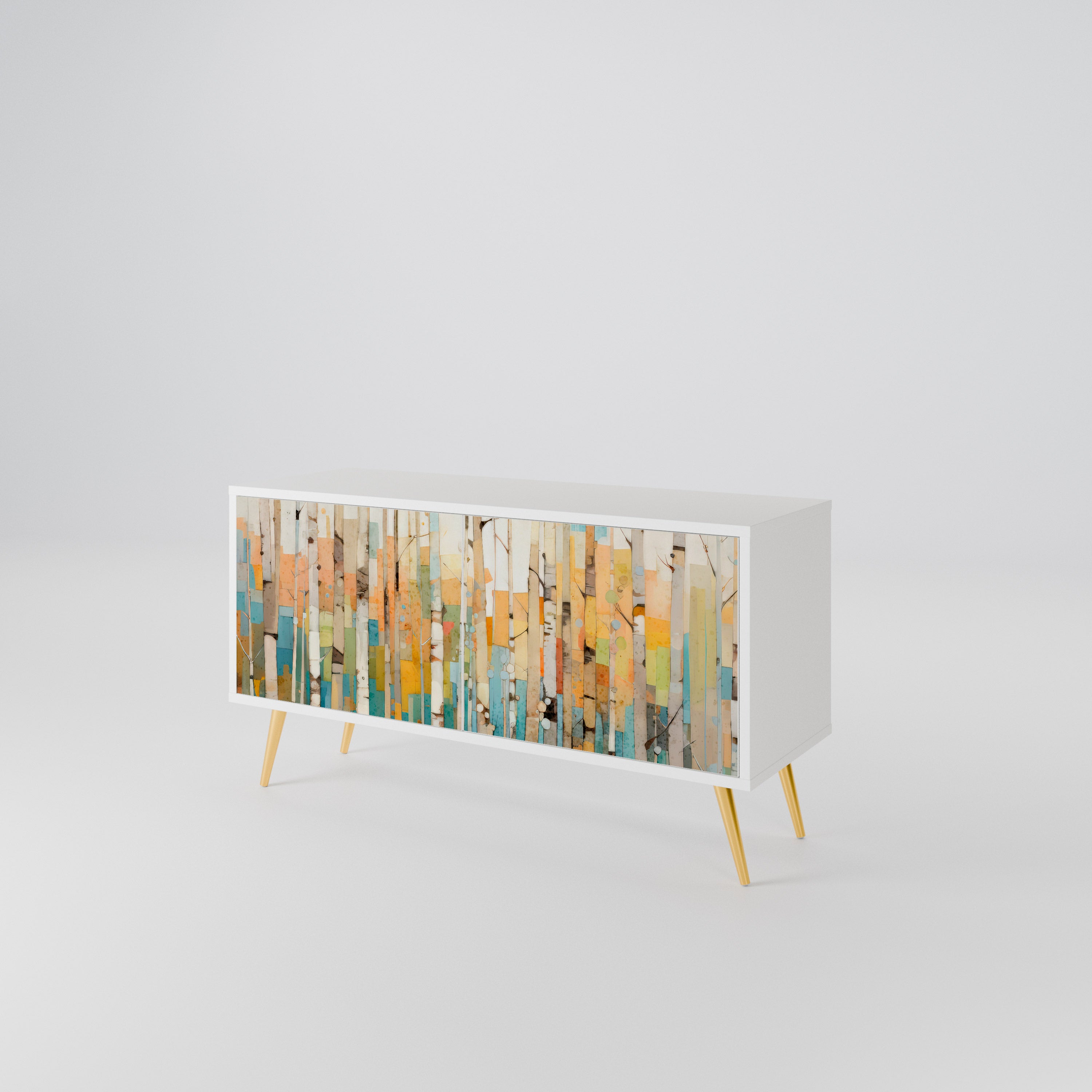 BIRCH KALEIDOSCOPE Kompaktní dvoudveřový TV stolek