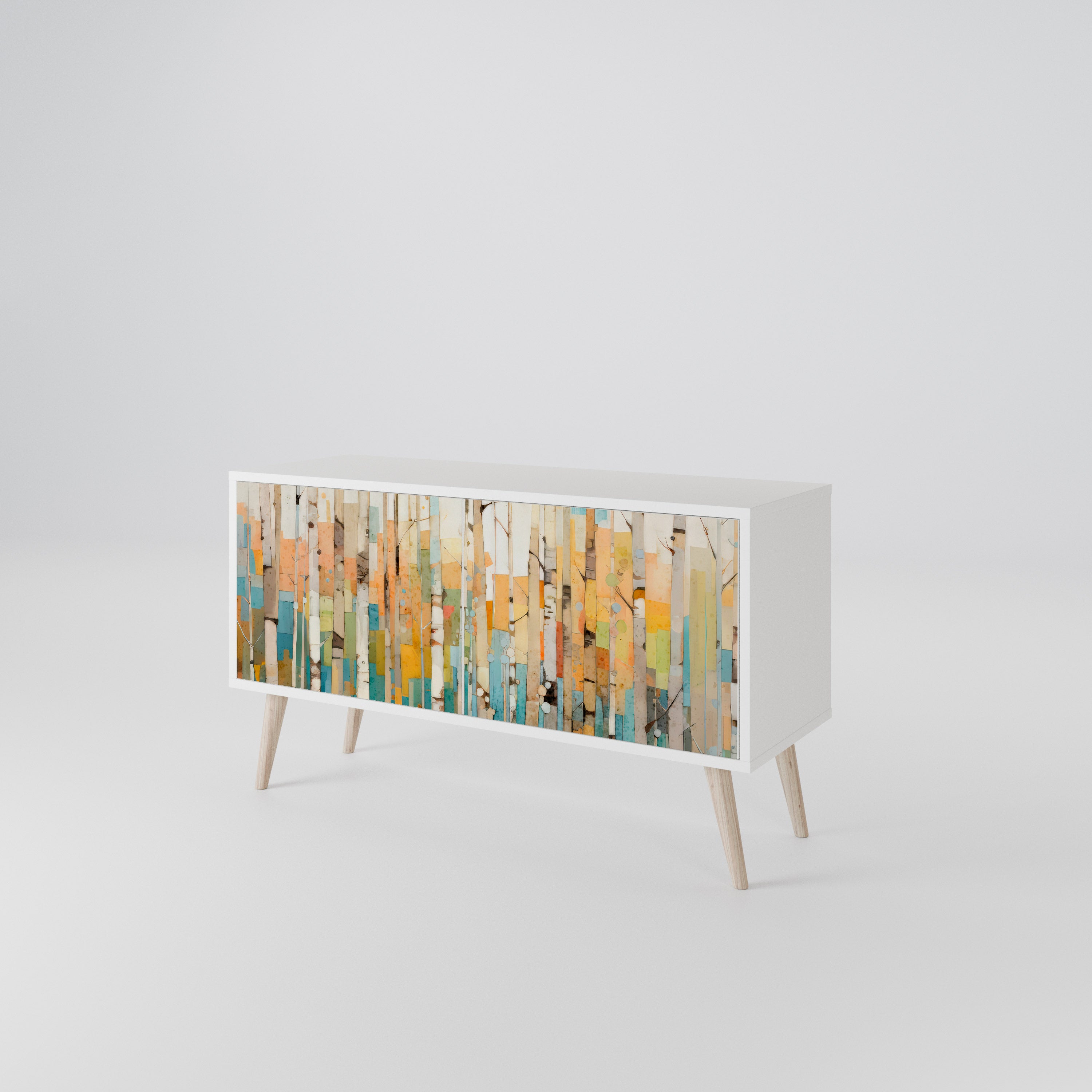 BIRCH KALEIDOSCOPE Kompaktní dvoudveřový TV stolek