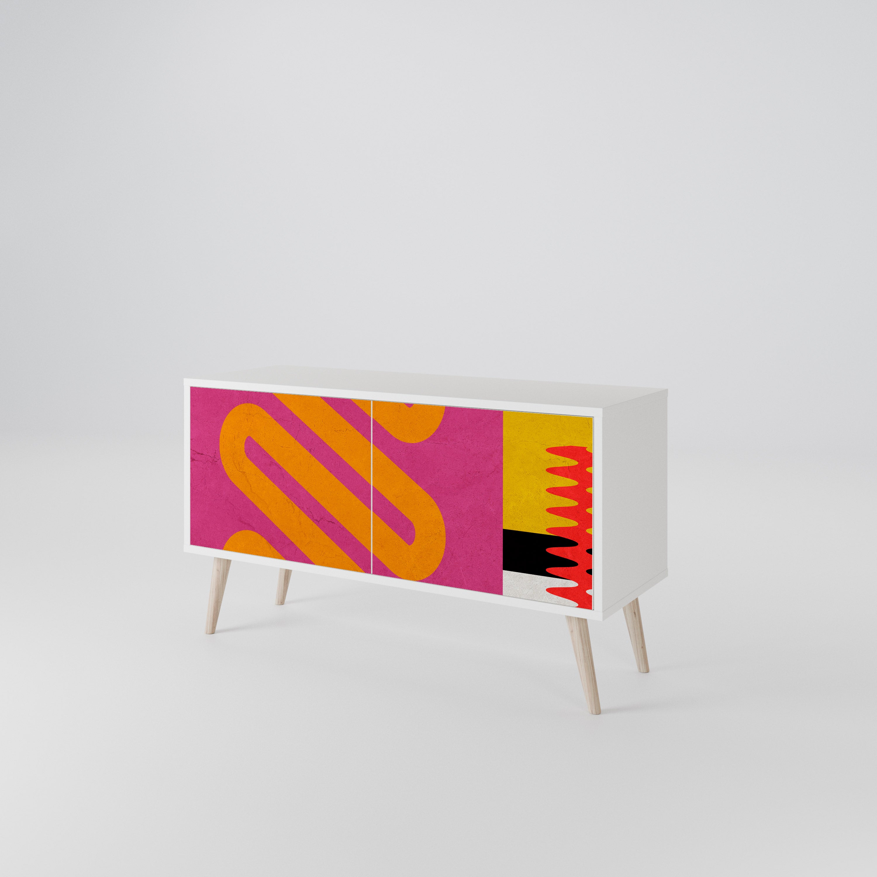 VIVID ART Kompaktní dvoudveřový TV stolek