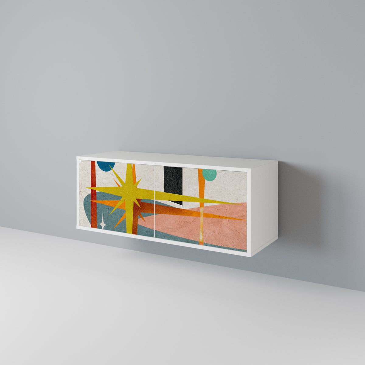 INTERSTELLAR VIBES Kompaktní dvoudveřový TV stolek