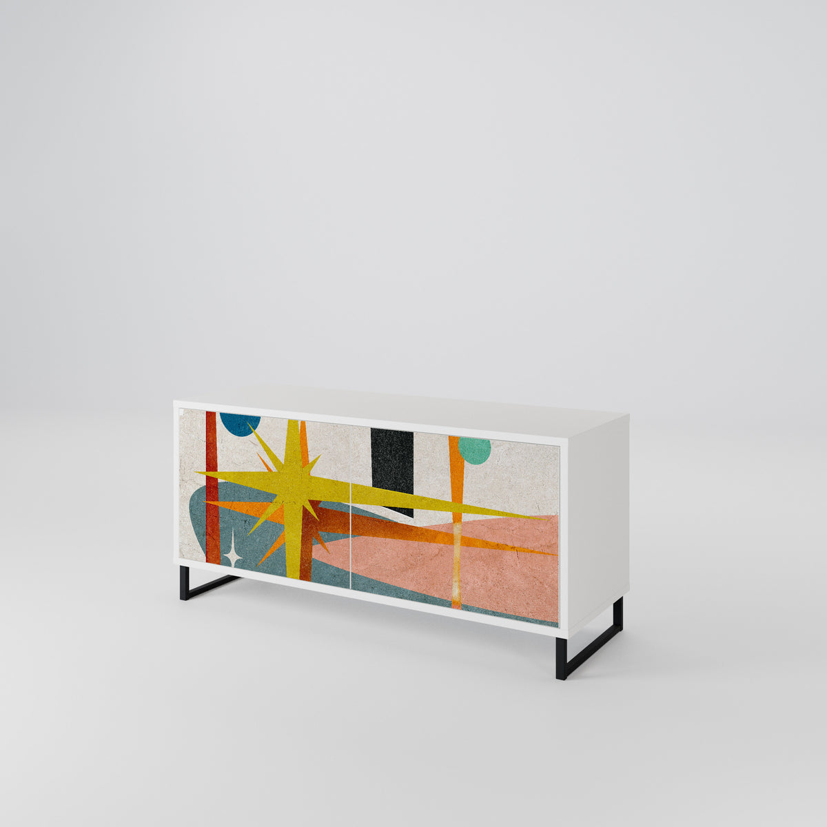 INTERSTELLAR VIBES Kompaktní dvoudveřový TV stolek