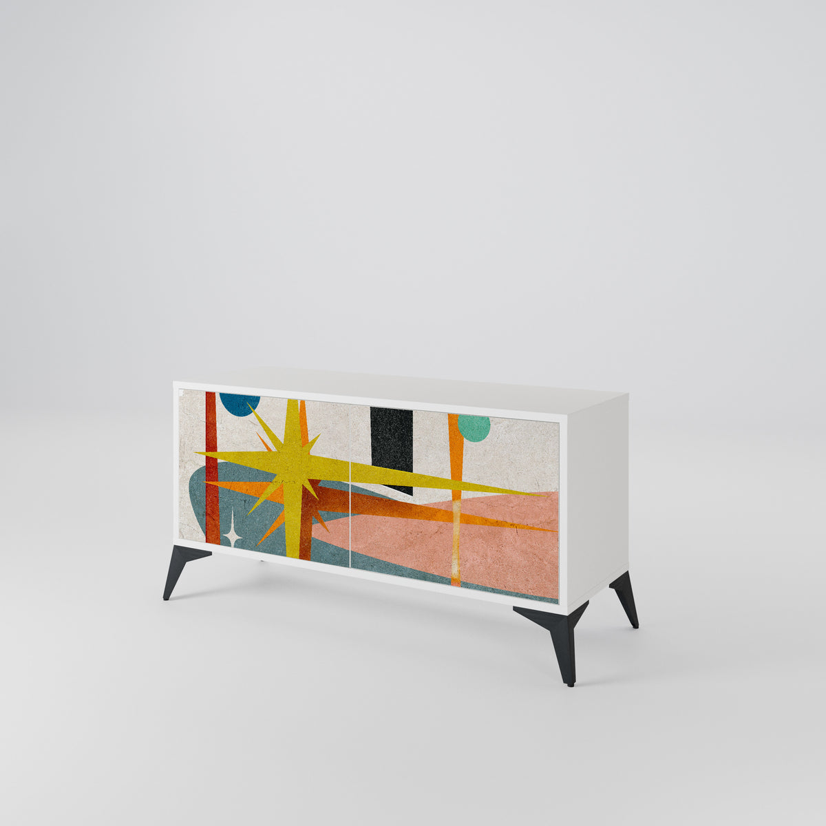 INTERSTELLAR VIBES Kompaktní dvoudveřový TV stolek