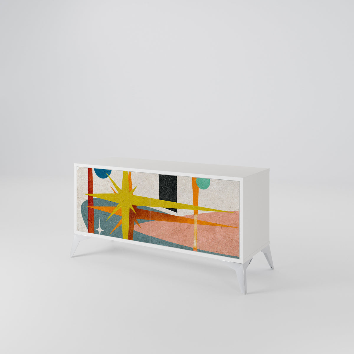 INTERSTELLAR VIBES Kompaktní dvoudveřový TV stolek