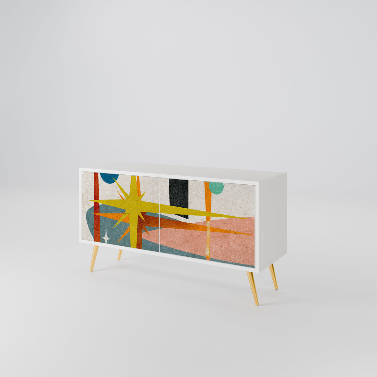 INTERSTELLAR VIBES Kompaktní dvoudveřový TV stolek