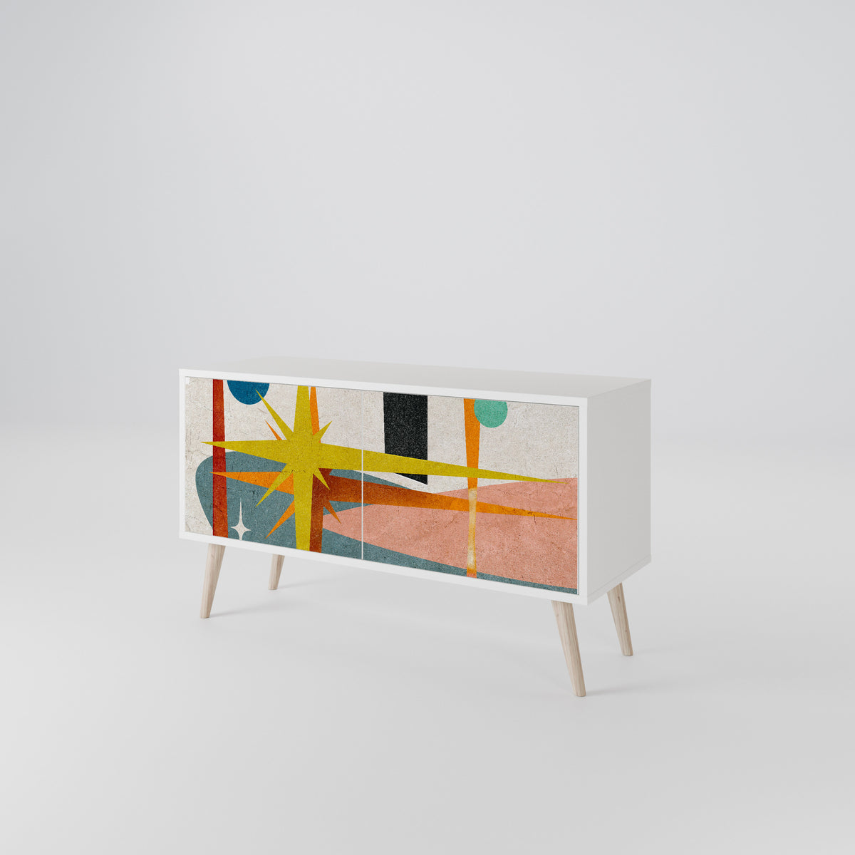 INTERSTELLAR VIBES Kompaktní dvoudveřový TV stolek