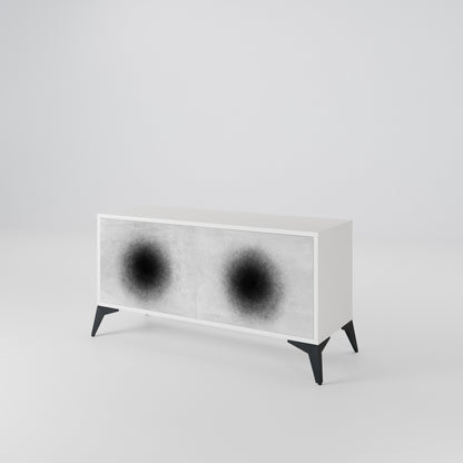 BLACK HOLE Kompaktní dvoudveřový TV stolek